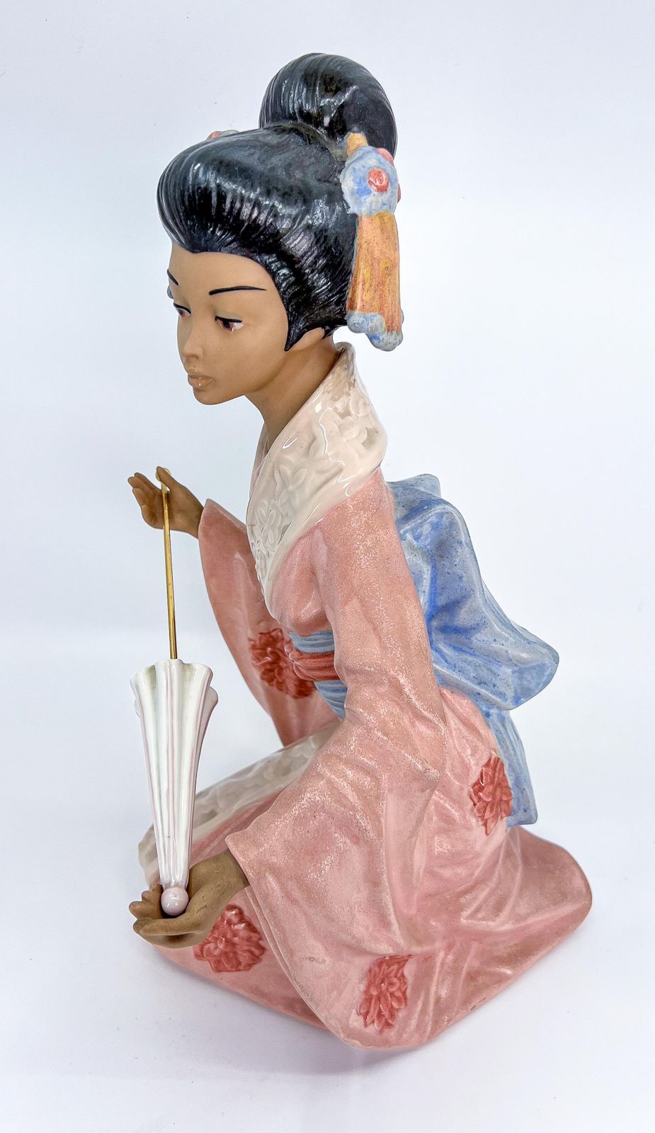 photo vintage Nadal Porcelain Japanese Geisha Figurine Made In Spain