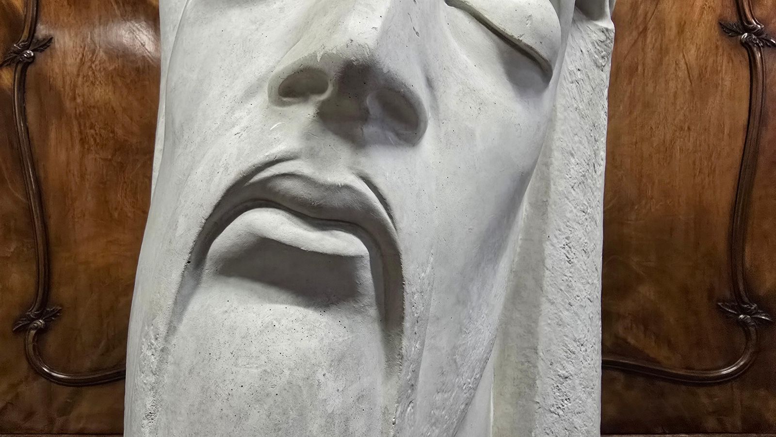 photo vinterior Beautiful Art Deco Plaster Bust Of Christ By A. Gille