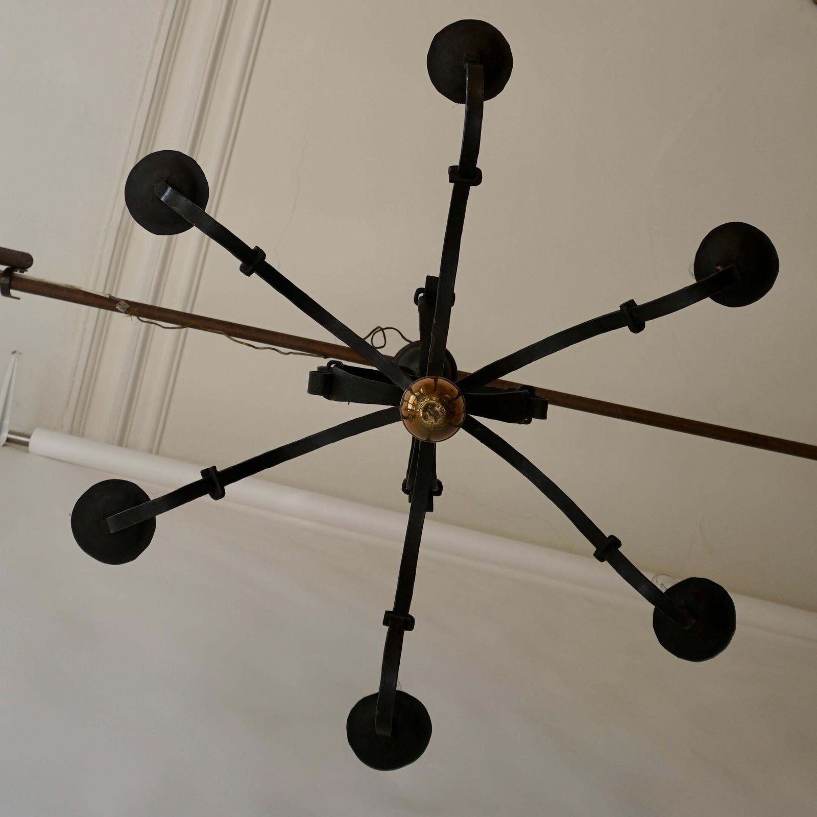 Wrought Iron Chandelier, France photo vinterior