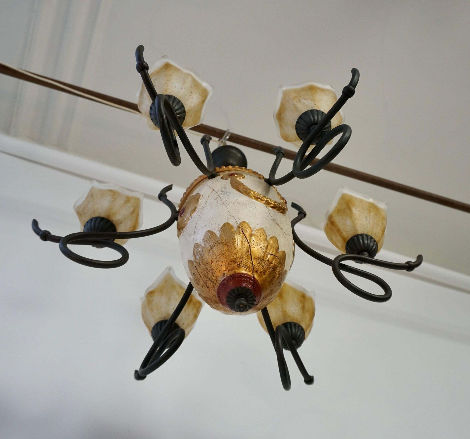 Elegant Italian Hollywood Regency Chandelier photo vinterior
