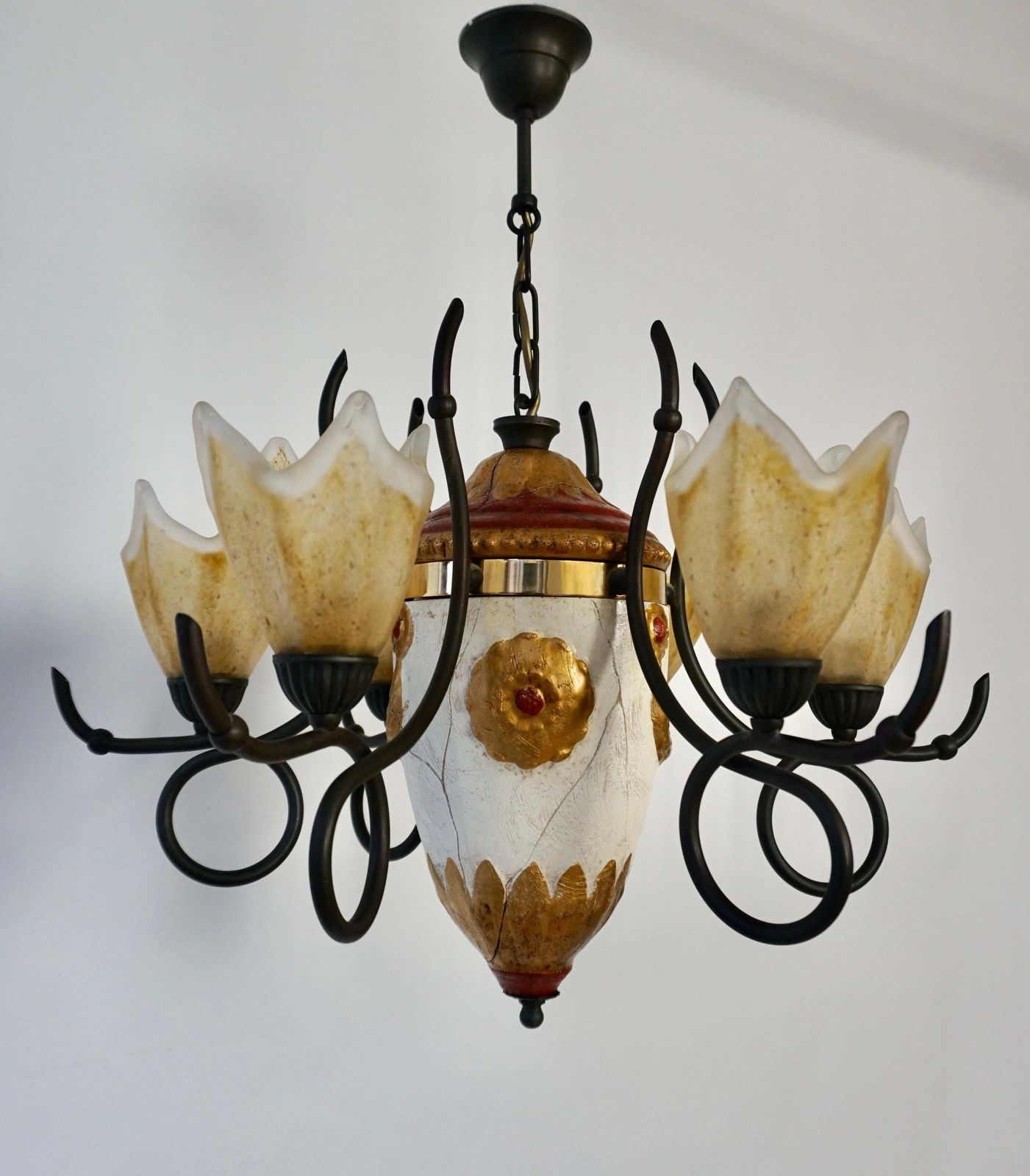 Elegant Italian Hollywood Regency Chandelier photo buy
