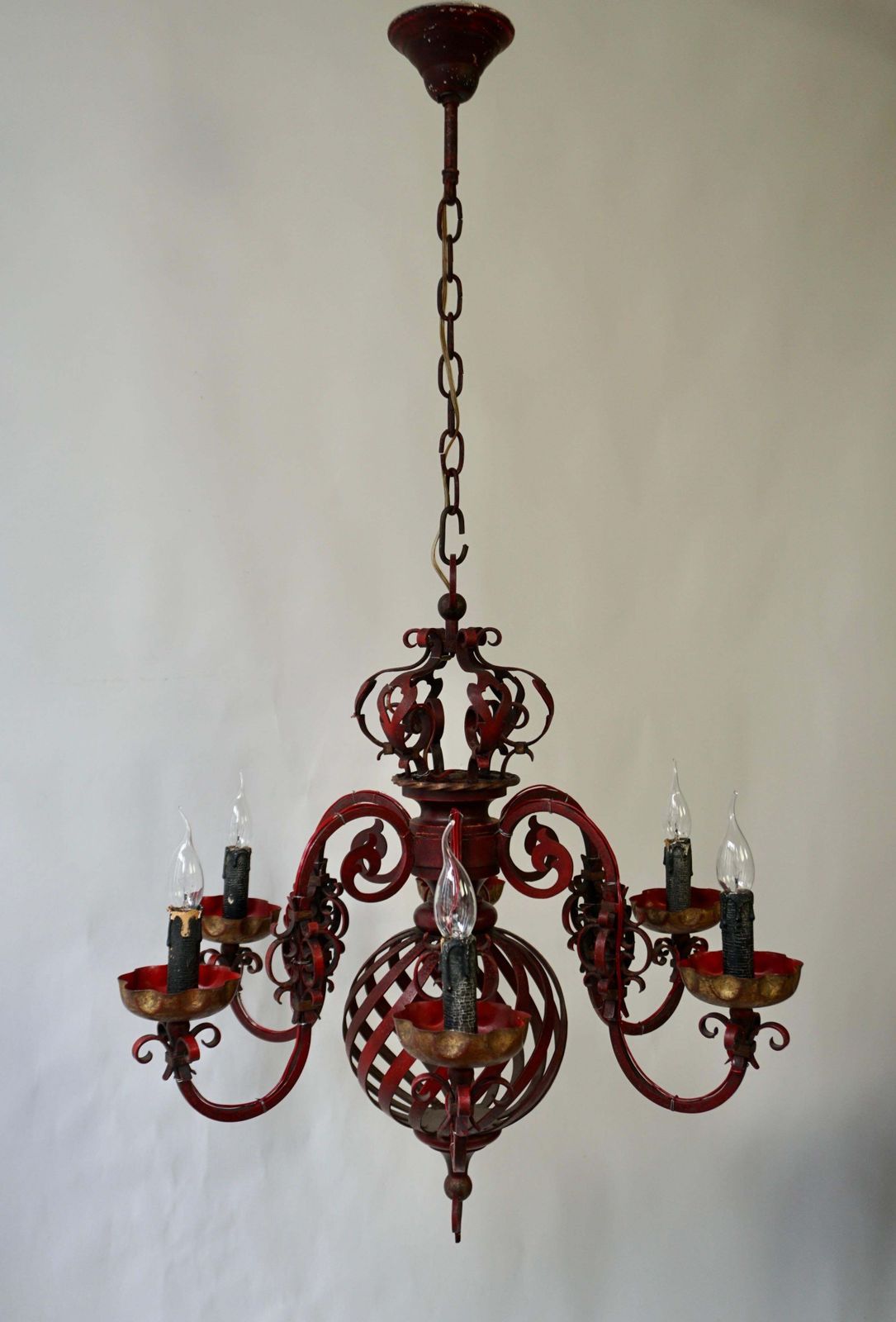 French Wrought Iron Chandelier photo 2637.0