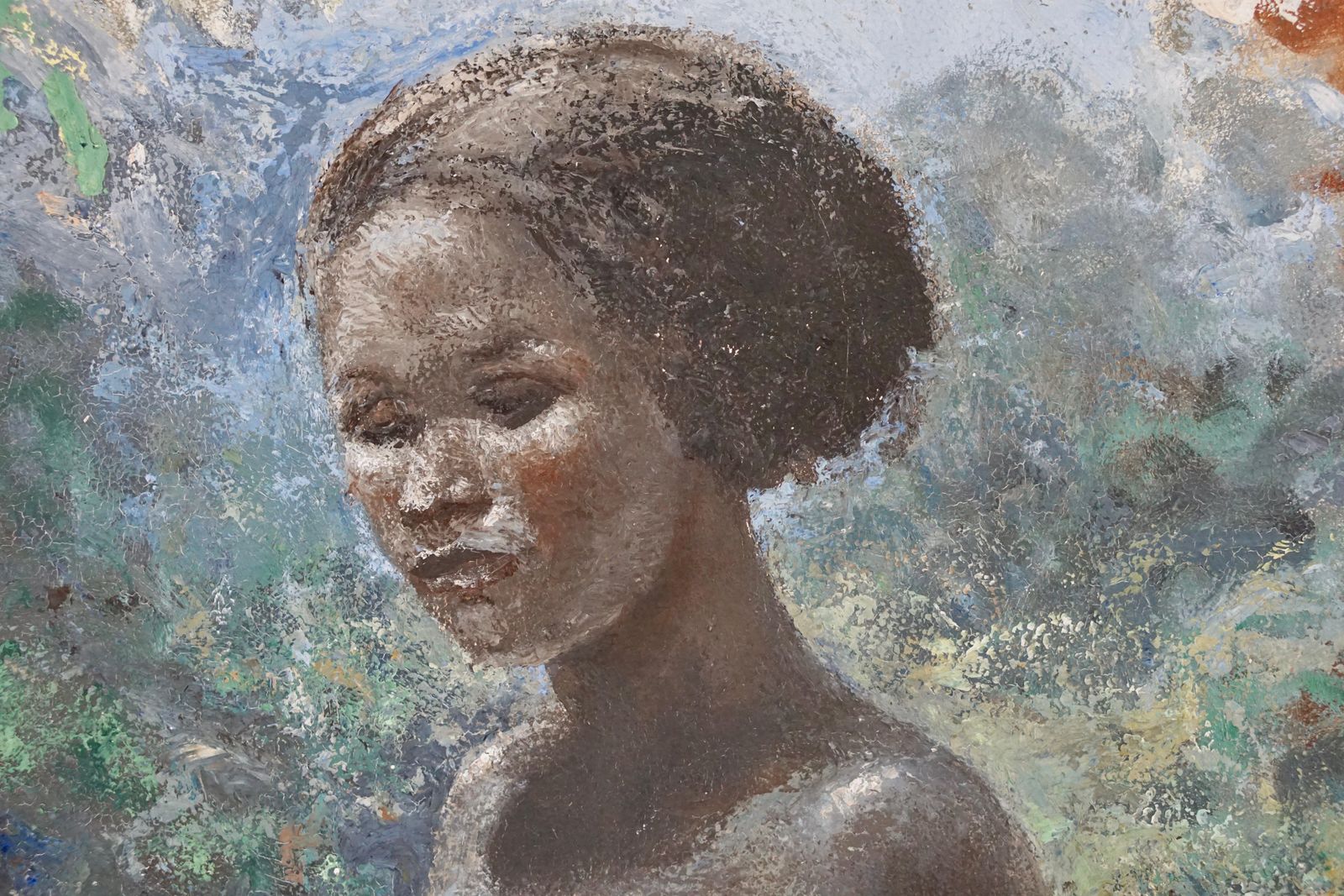 Figurative Painting Of A African Nude Woman By Rob Francken photo 2123.0