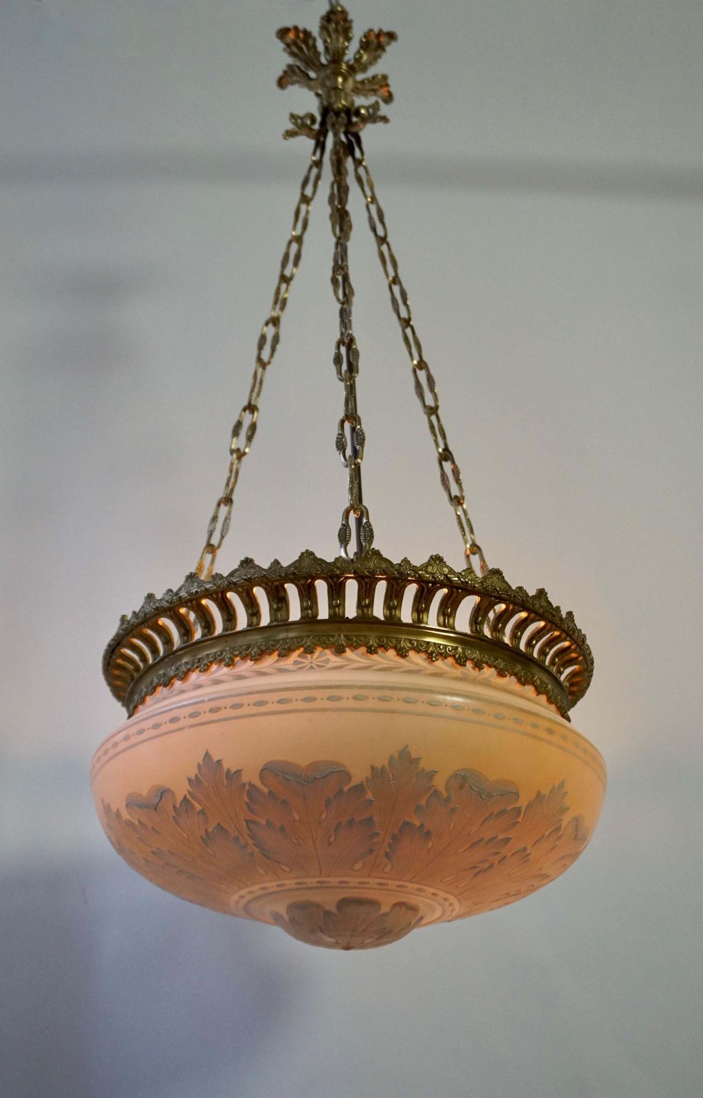 Superb Antique Lampshade Chandelier Lithophane, Biscuit From Porcelain photo furniture