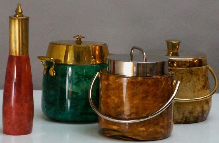 Fine And Rare Aldo Tura Cocktail Bar Set photo furniture