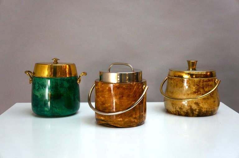 Fine And Rare Aldo Tura Cocktail Bar Set photo Furniture