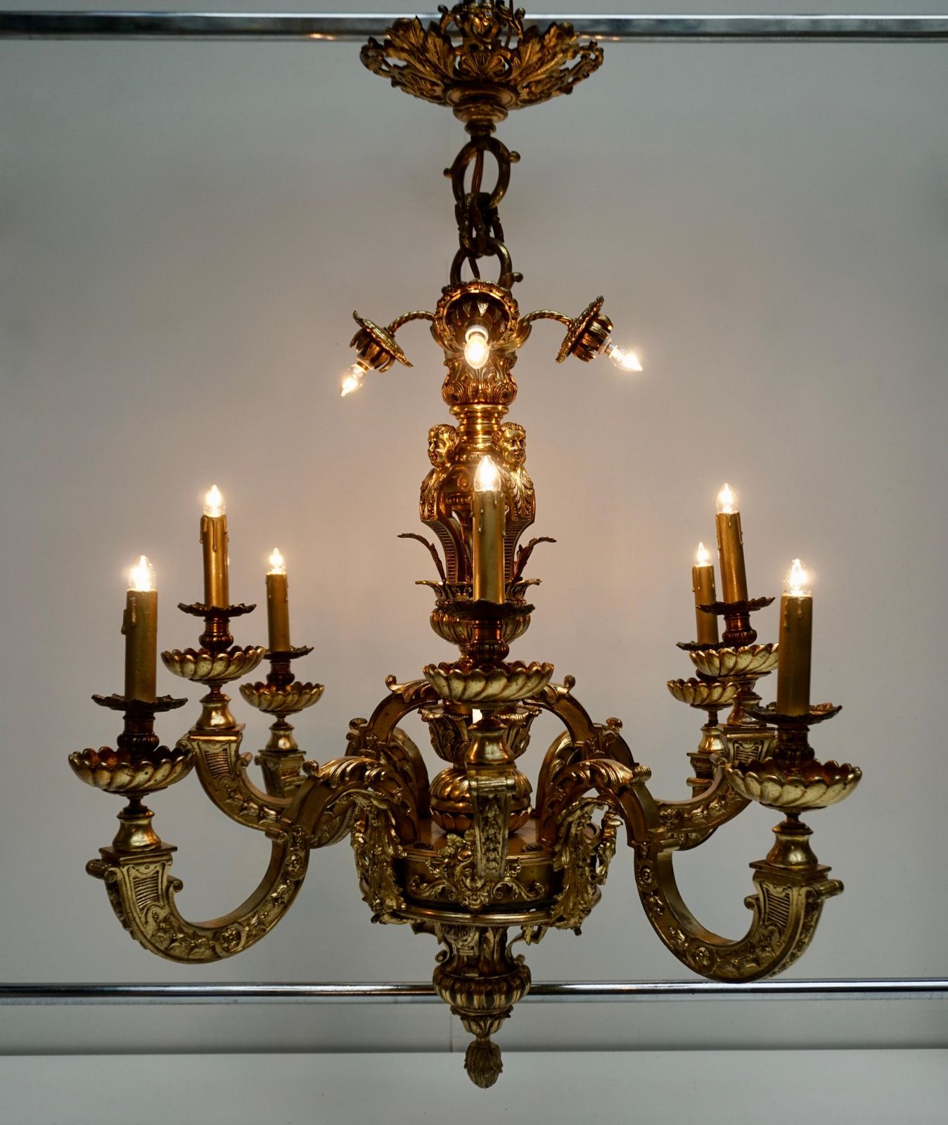 photo for sale Mazarin Chandelier In Bronze, France