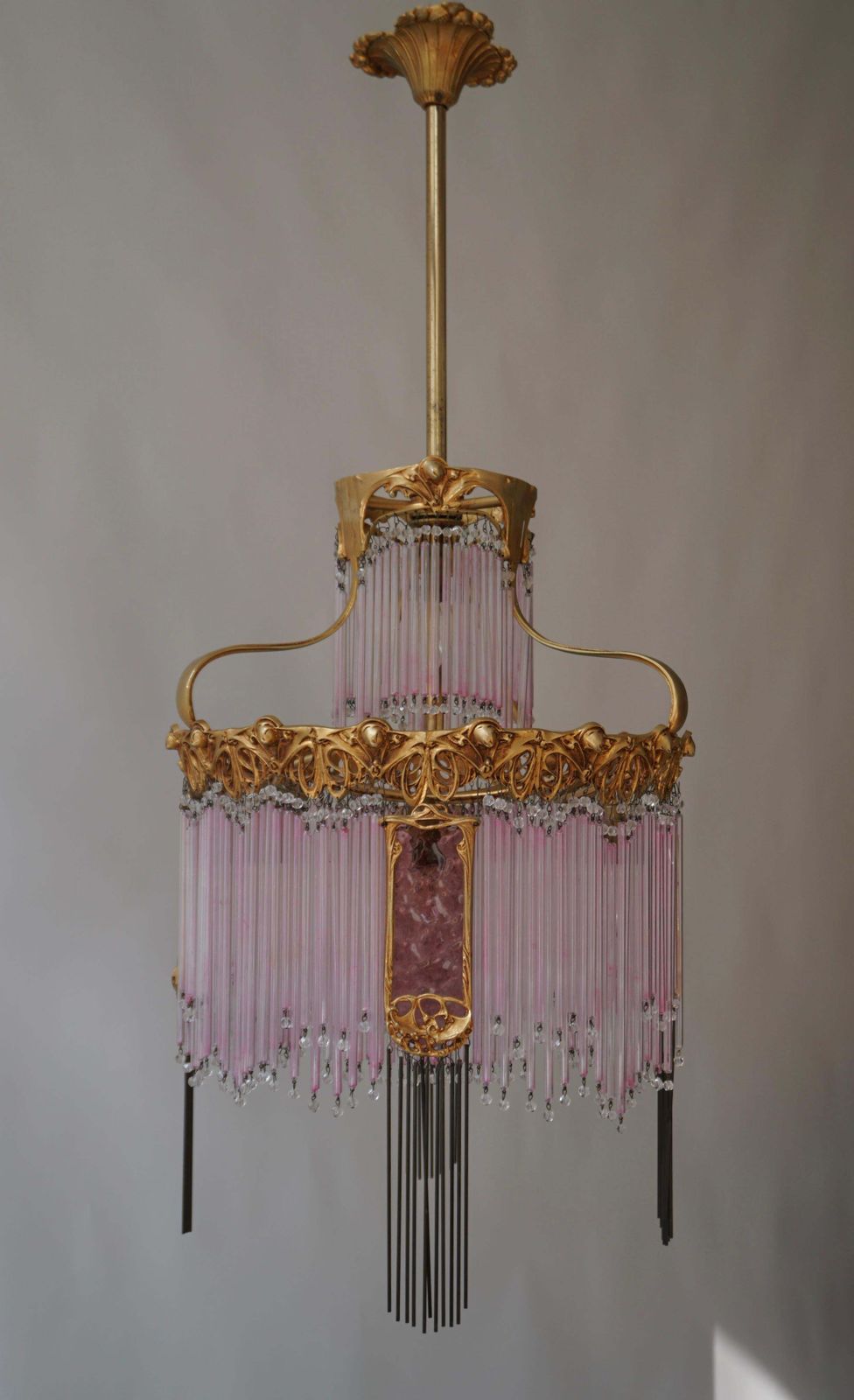 Art Nouveau Chandelier By Hector Guimard, France Paris 1900 1970 photo 10615.0
