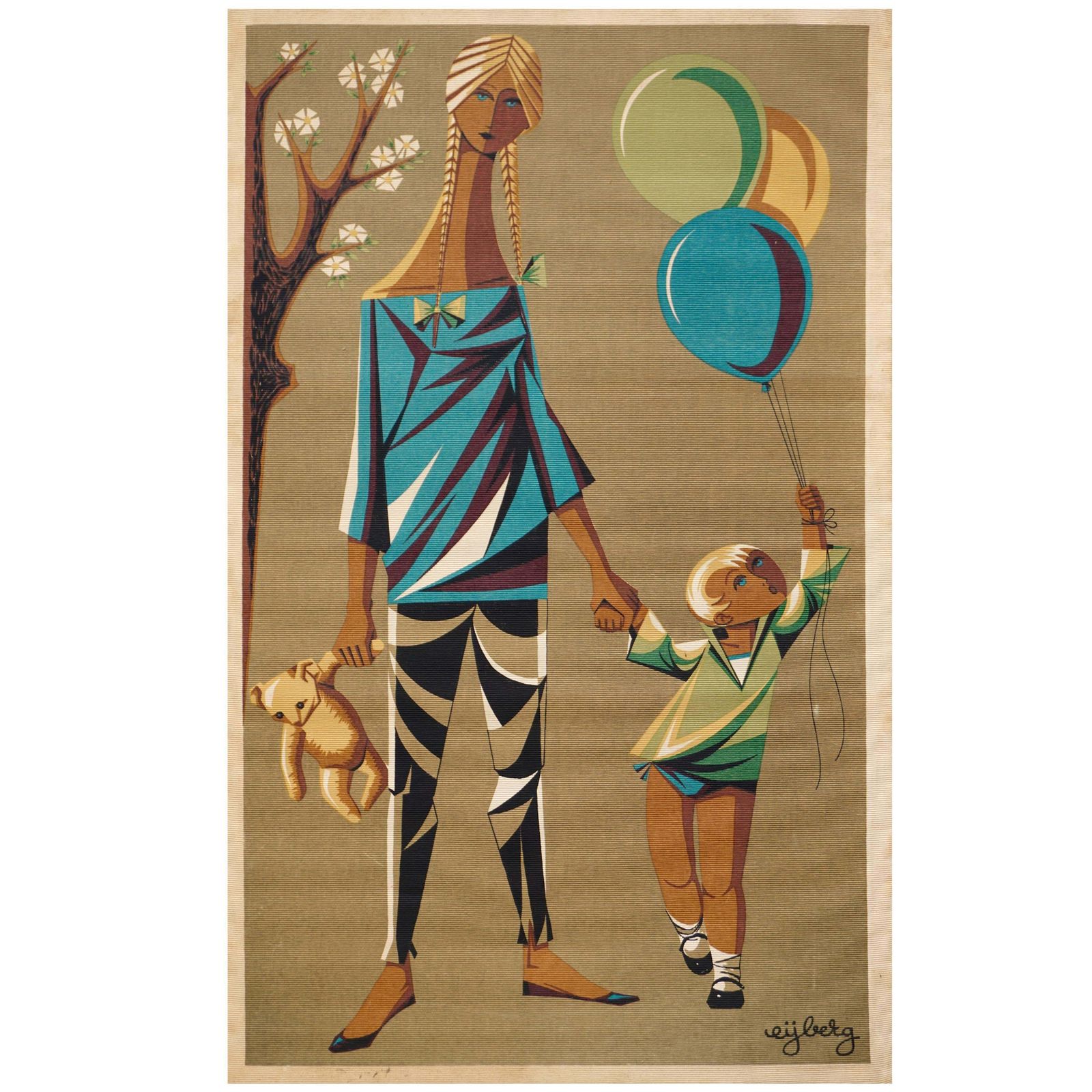 Large Screen Printing On Fabric By André Eijberg