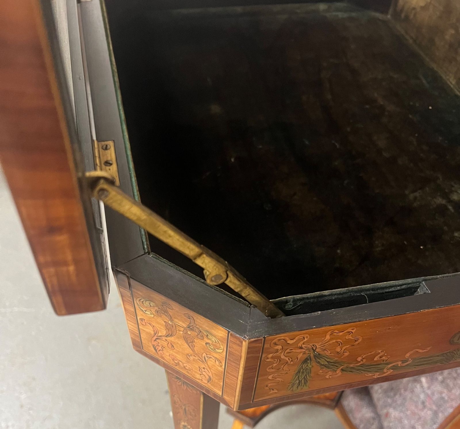 Superb Antique Satinwood & Inlaid Bijouterie Cabinet photo 2145.0