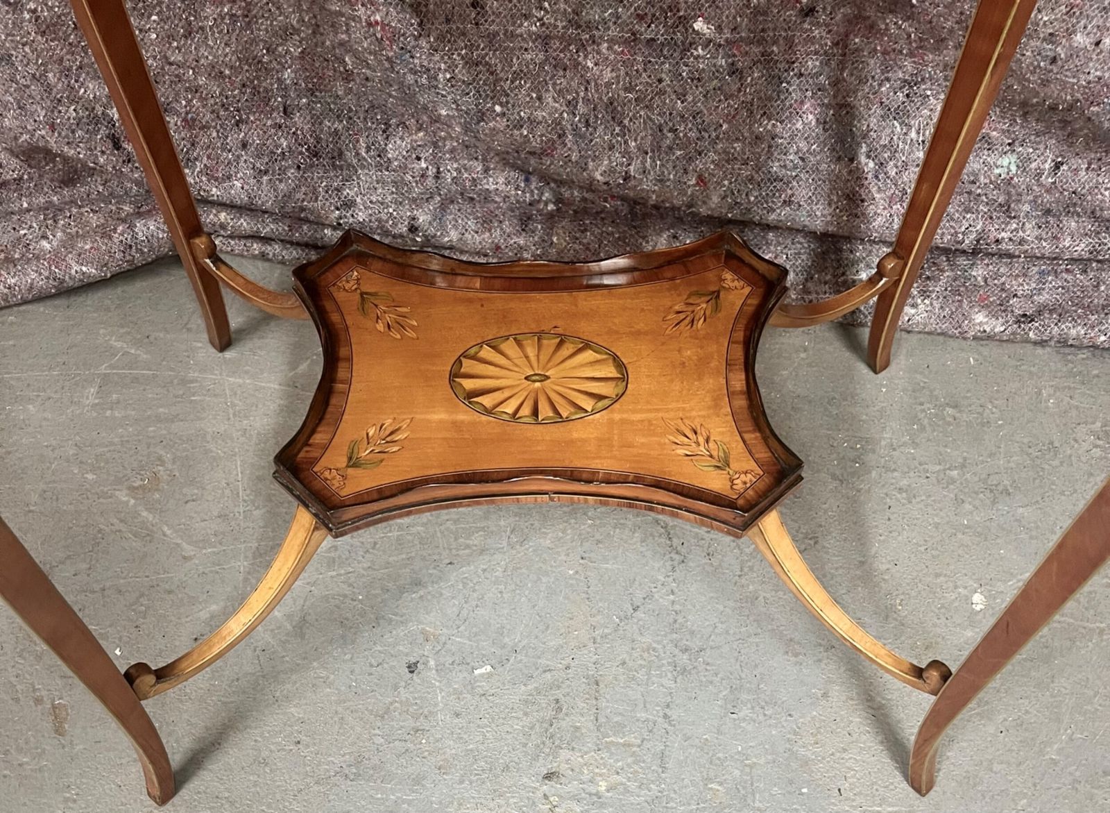 photo for sale Superb Antique Satinwood & Inlaid Bijouterie Cabinet