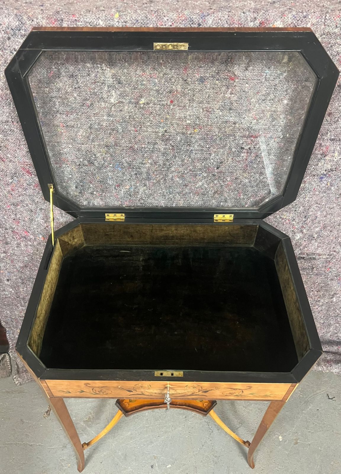 2145.0 Superb Antique Satinwood & Inlaid Bijouterie Cabinet photo