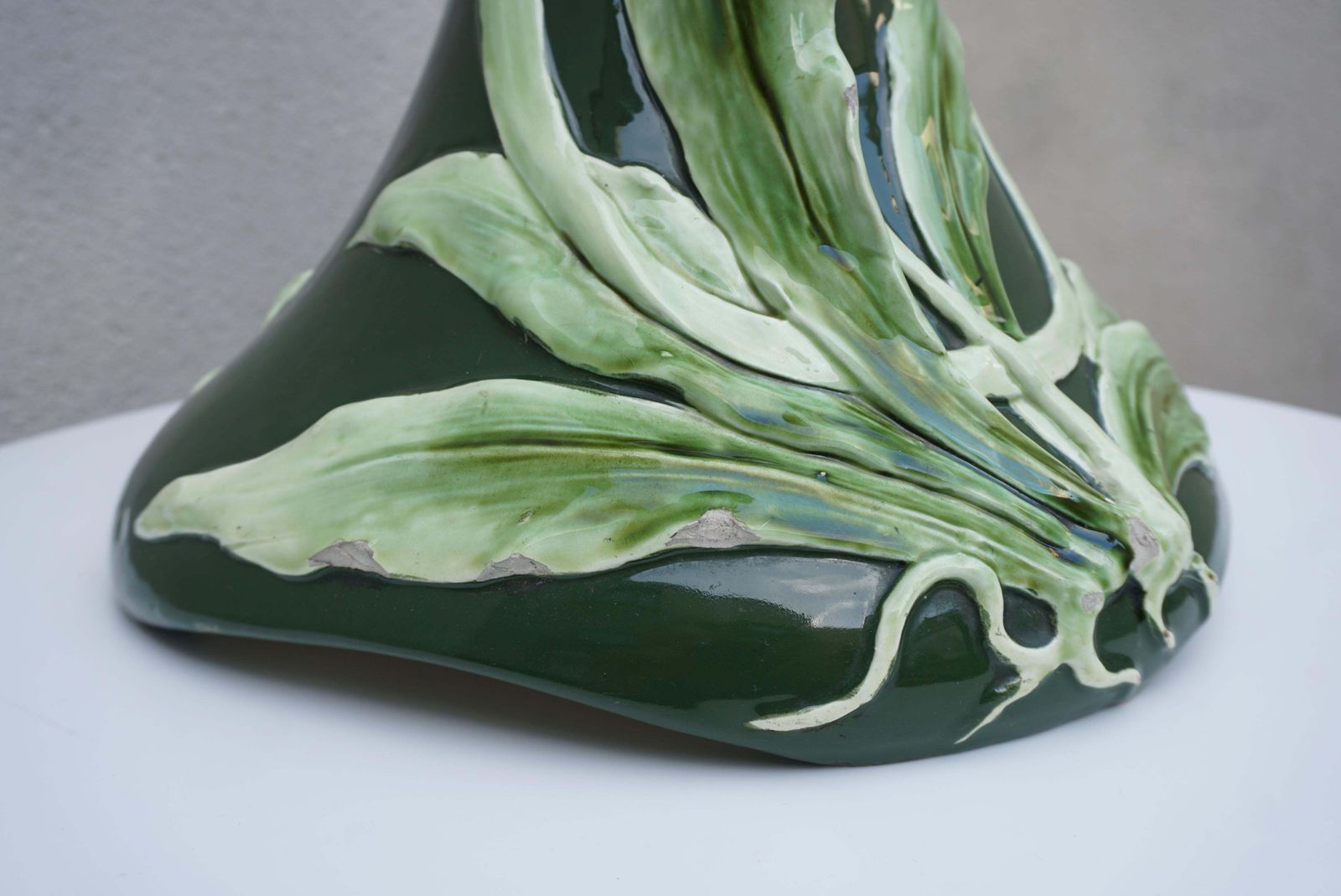 photo buy Art Nouveau Pedestal In Ceramic, In The Massier Style, Circa 1900