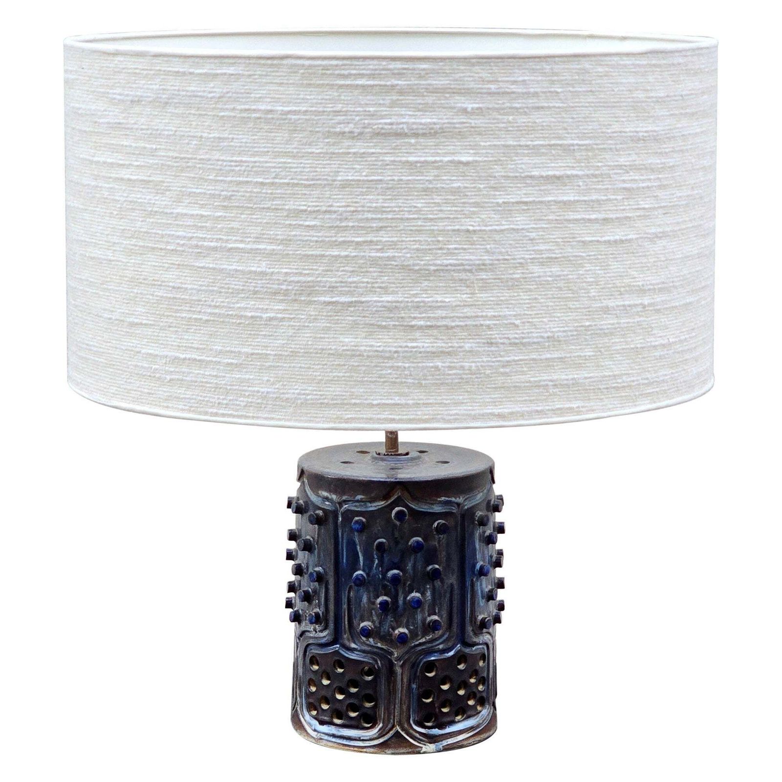 French Ceramic Lamp In The Style Of Georges Pelletier, 1970s