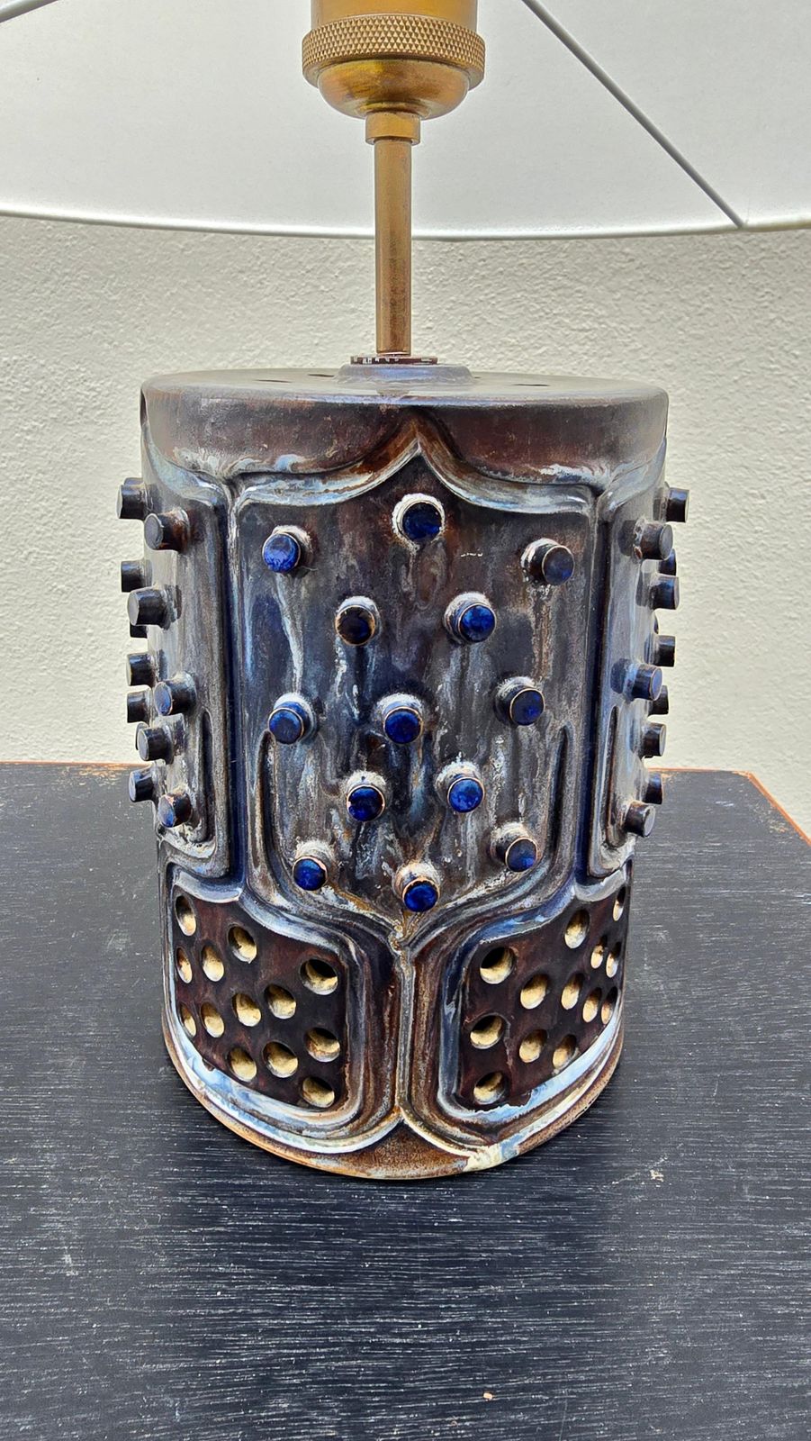 photo furniture French Ceramic Lamp In The Style Of Georges Pelletier, 1970s