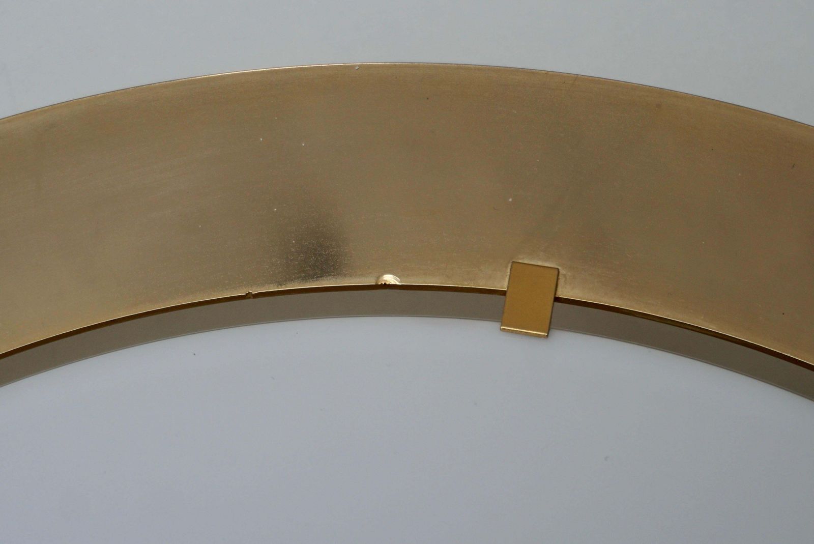 photo vinterior One Of Four Limburg Flush Mount Or Wall Lights, Brass Opal Glass, 1970s