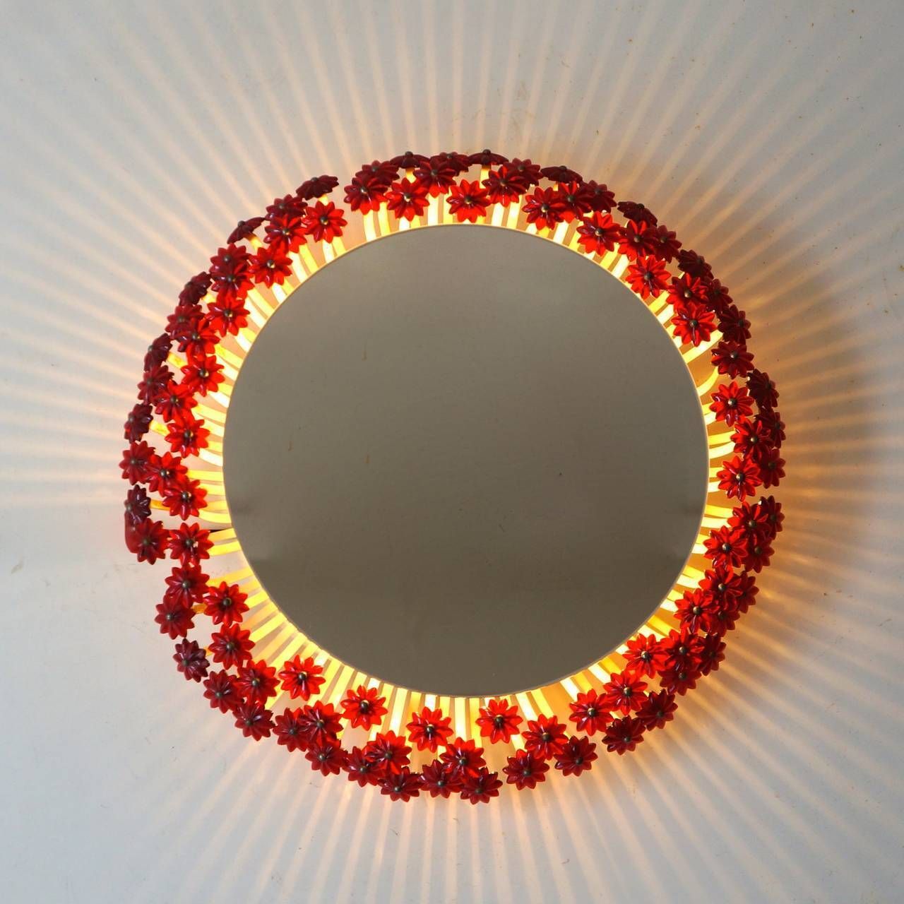 Two Mid Century Modern Round Mirror By Emil Stejnar For Rupert Nikoll, Austria photo furniture