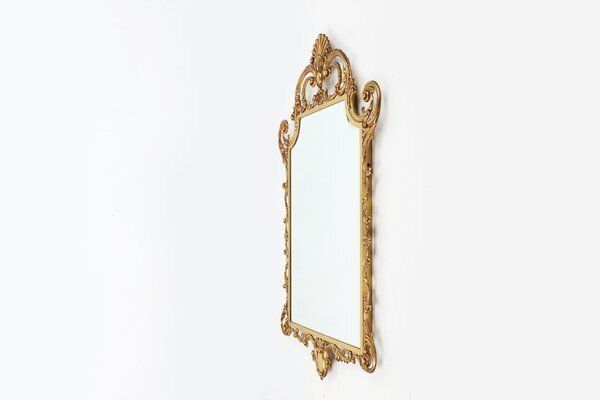 20th Century Louis XV French Copper Beveled Wall Mirror, 1950s photo buy