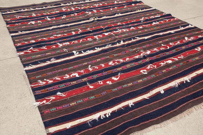 Kelim Rug, Woven By Hand From Sheep's Wool photo for sale