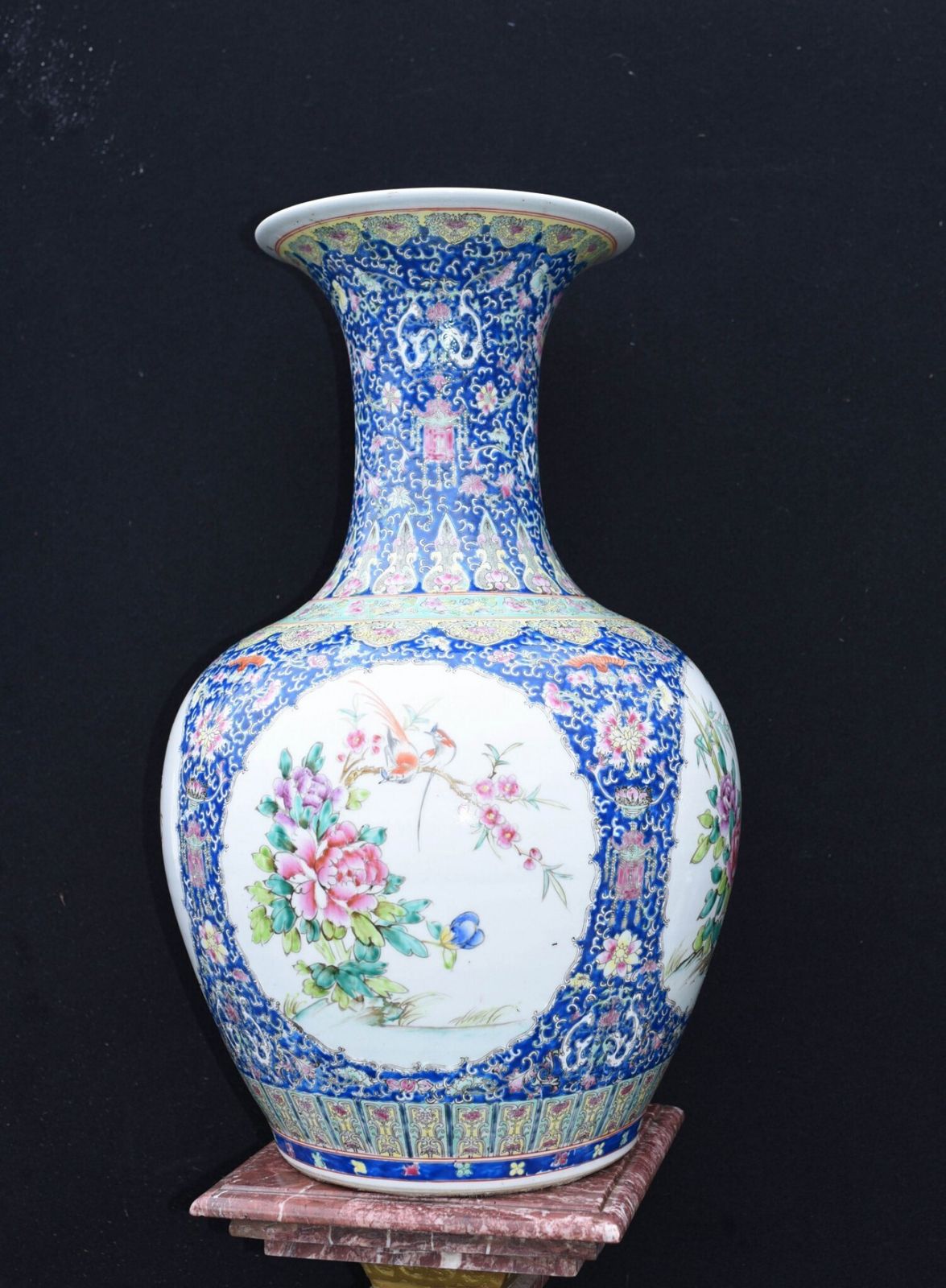 Ming Porcelain Vase Chinese Shanping Temple Urn photo for sale