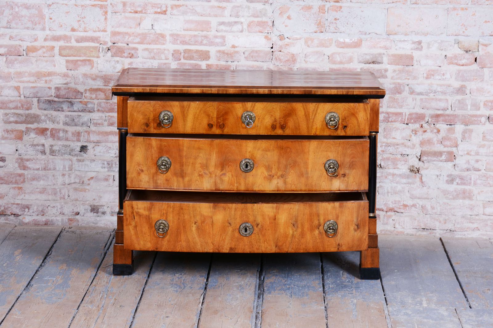 Restored Empire Chest Of Drawers, Walnut, Maple, Spruce, Austria, 1820s photo for sale