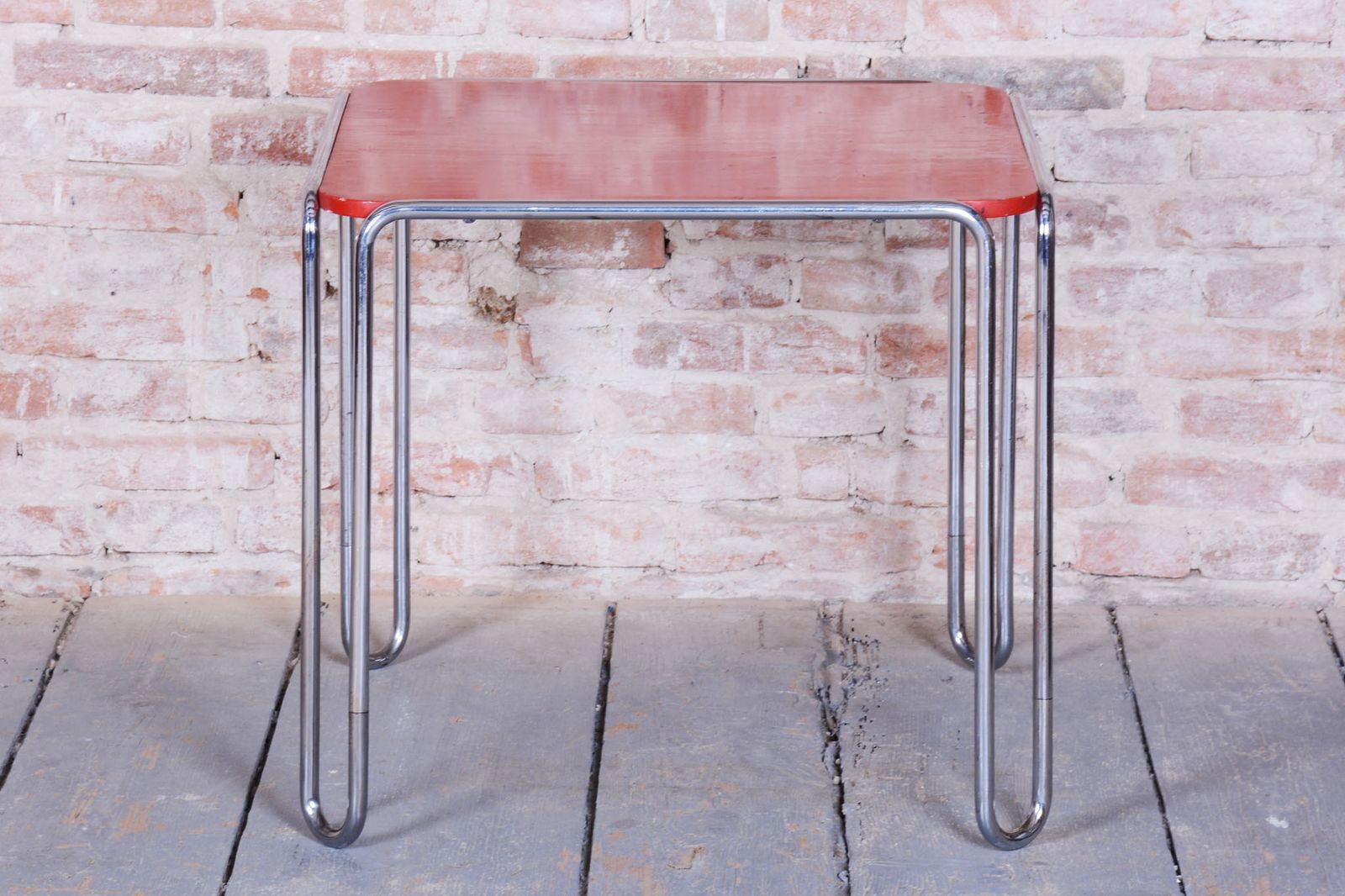 Restored Art Deco Dining Table, By Thonet, Chrome, Steel, Germany, 1930s photo for sale
