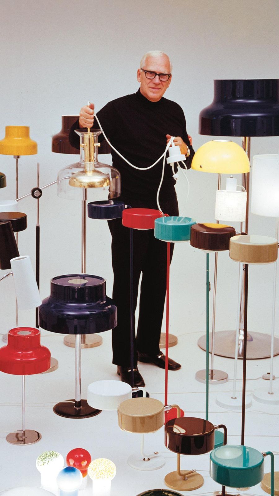 349.0 A 1970s Bumling Pendant By Anders Pearson For Atelje Lyktan Of Sweden photo