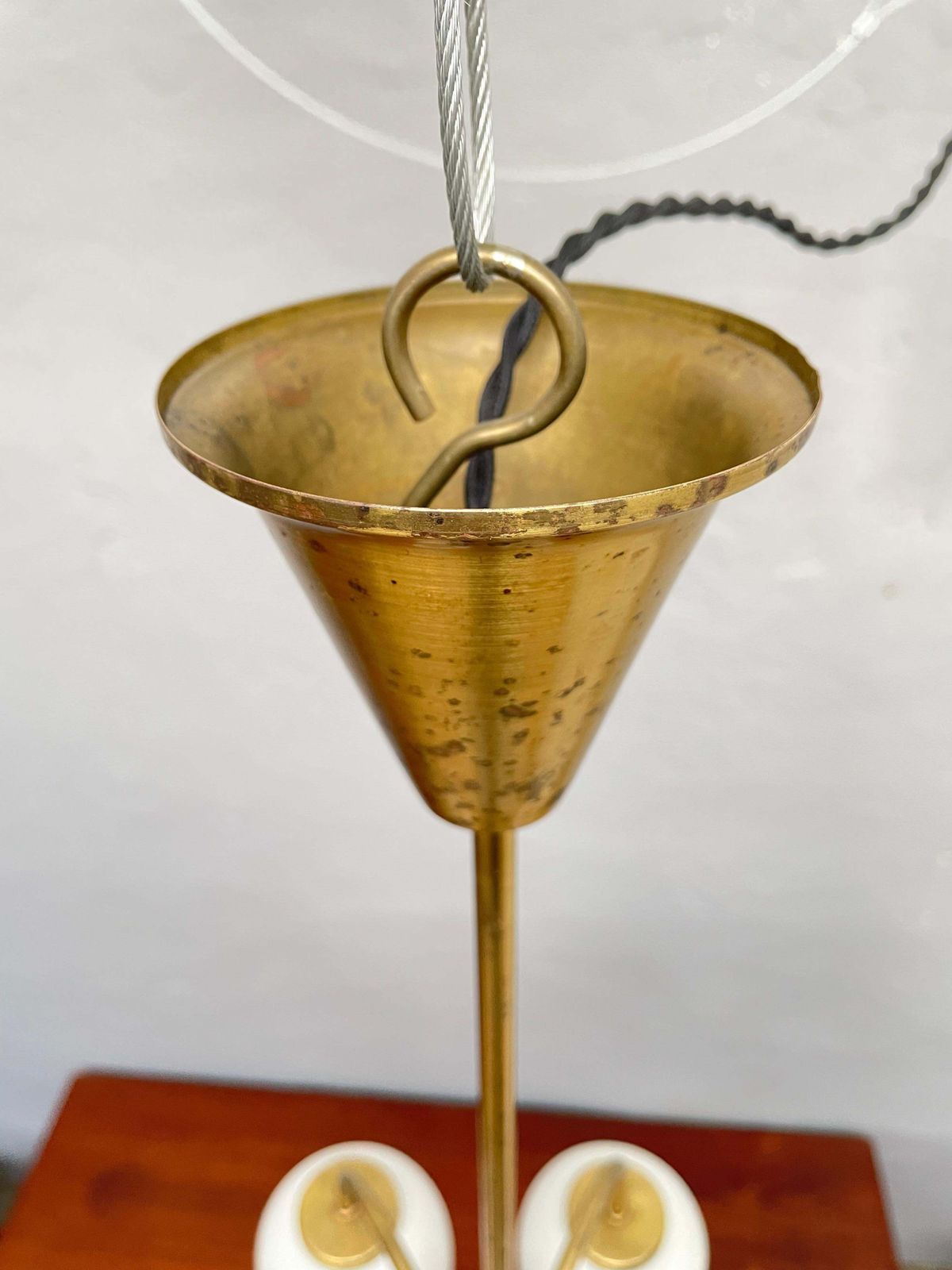 Lighting Danish Modernist 6 Arm Chandelier Pendant By Lyfa photo