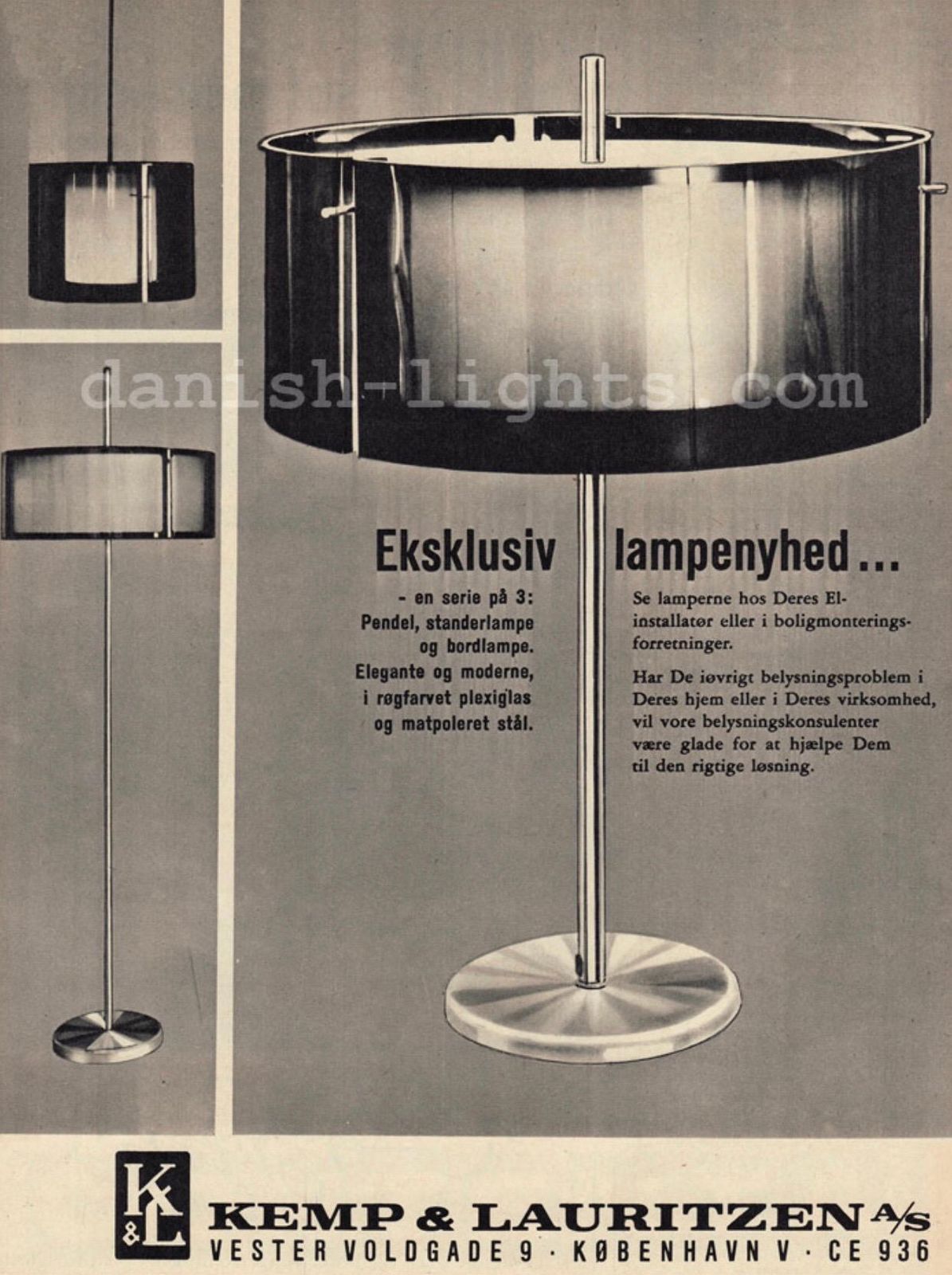photo vinterior Danish Midcentury Floor Lamp In A Very Stylish Period Design By Kemp & Lauritzen