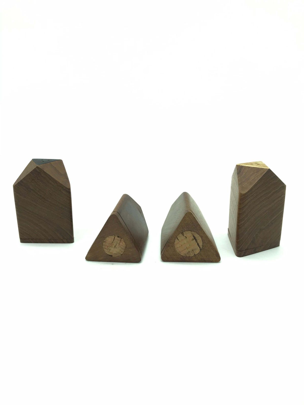 Vintage Midcentury Salt And Pepper Shakers By Ehrenreich Of Denmark In Teak photo Home Decor