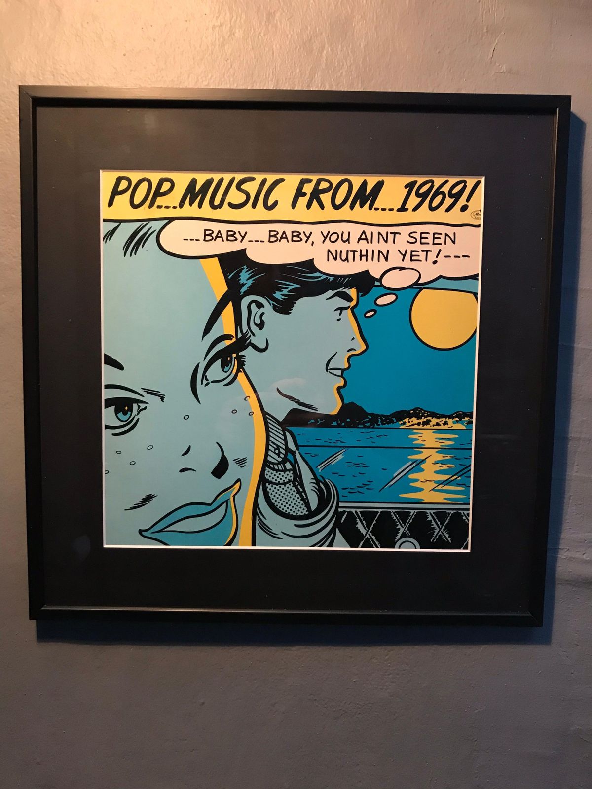 Art Vintage Set Of 10 Framed Pop Music From 1960 1969 Pop Art Lp Covers photo