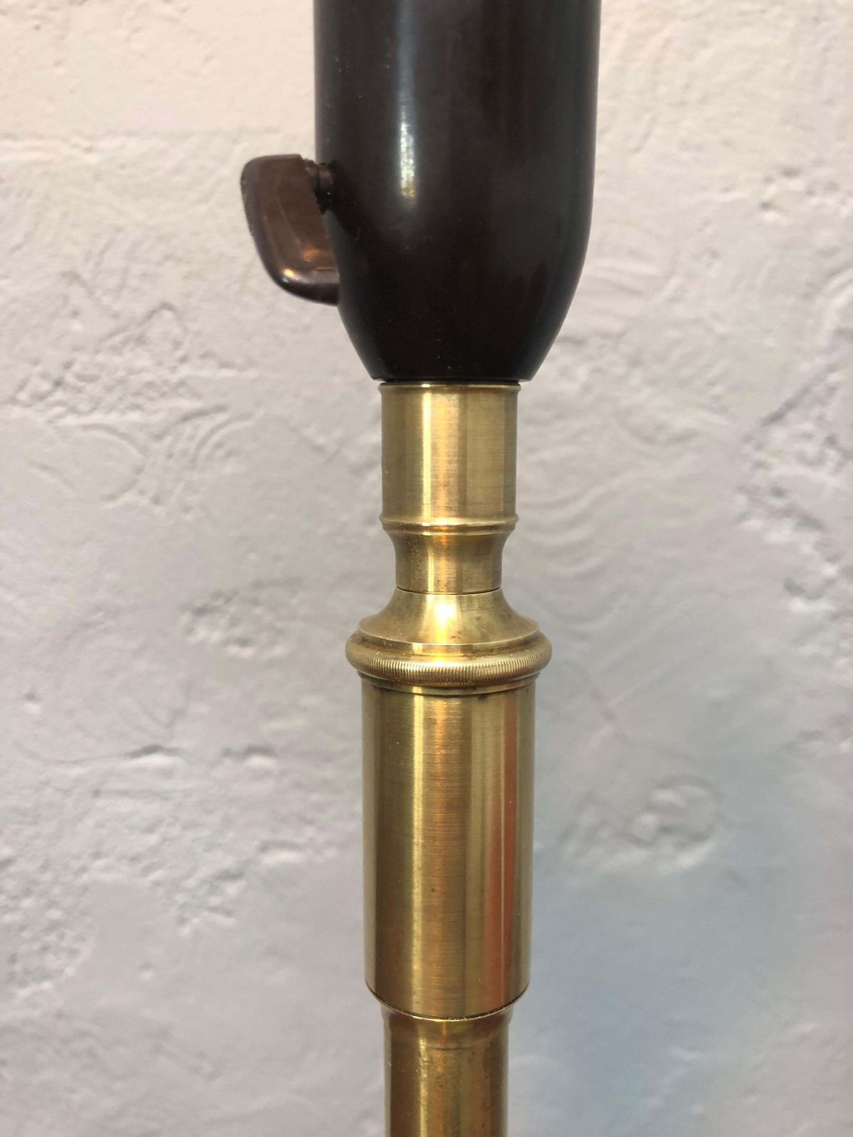Lighting Vintage Pair Of Brass Table Lamps By Esben Klint For Le Klint From The 1950s photo
