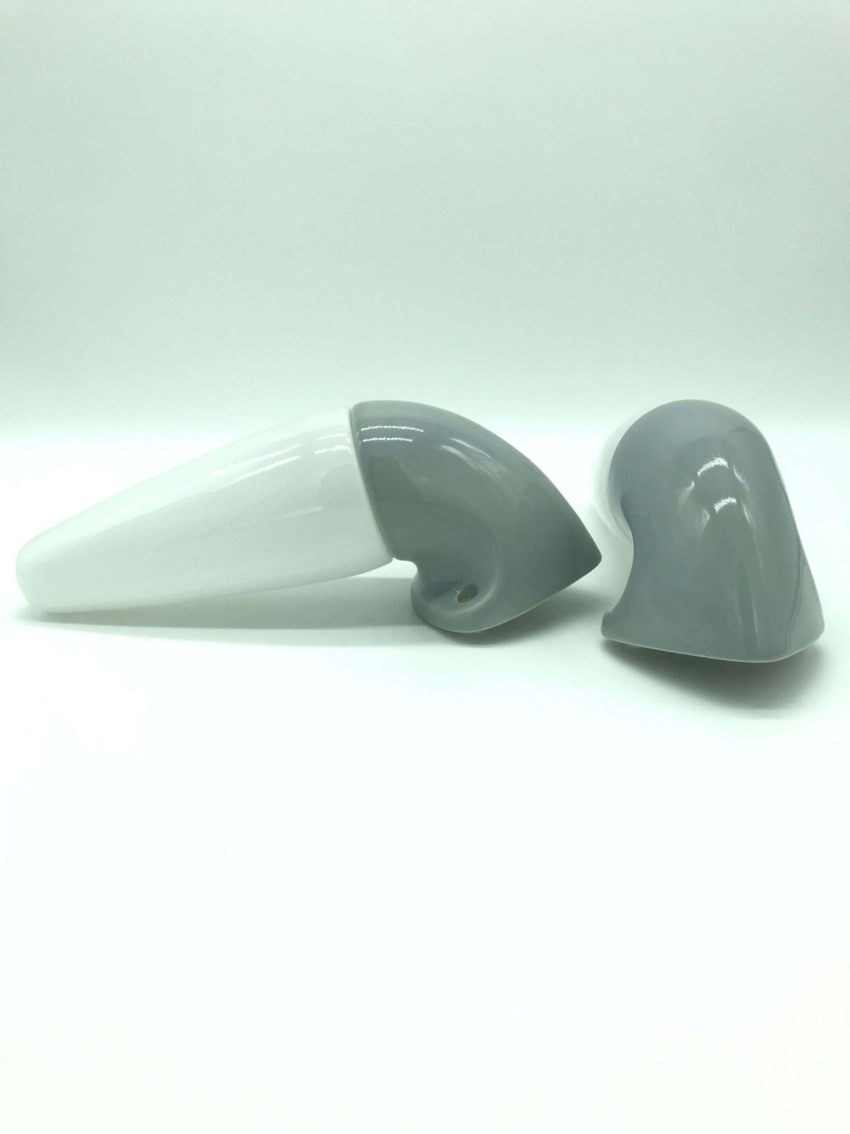 Vintage Ifö Of Sweden Ceramic Bathroom Lamps With Opaline Shades From The 1960s photo vinterior