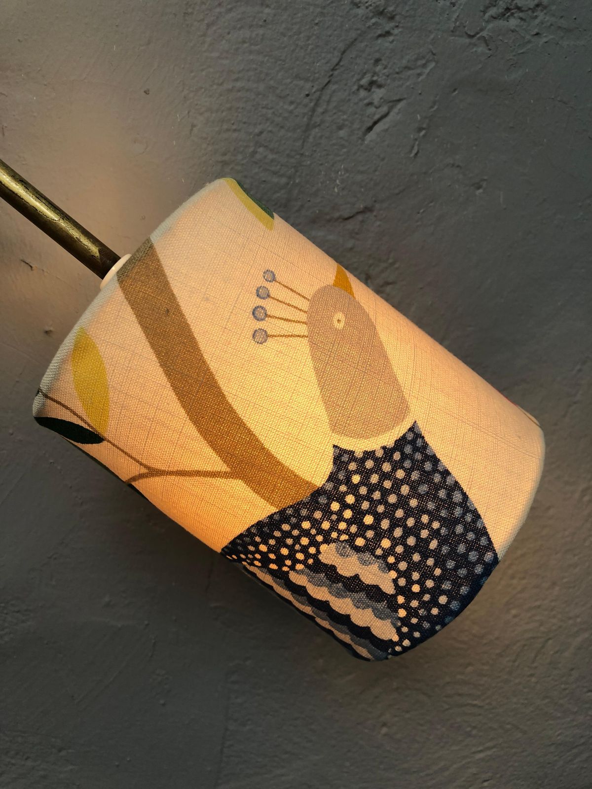 photo for sale Midcentury Danish Brass Wall Lamp