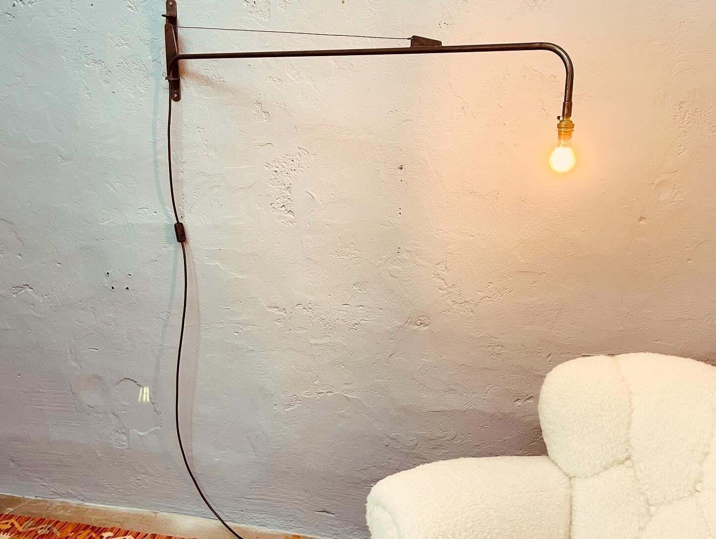 Iconic French Industrial Wall Lamp By Jean Prouve photo vintage