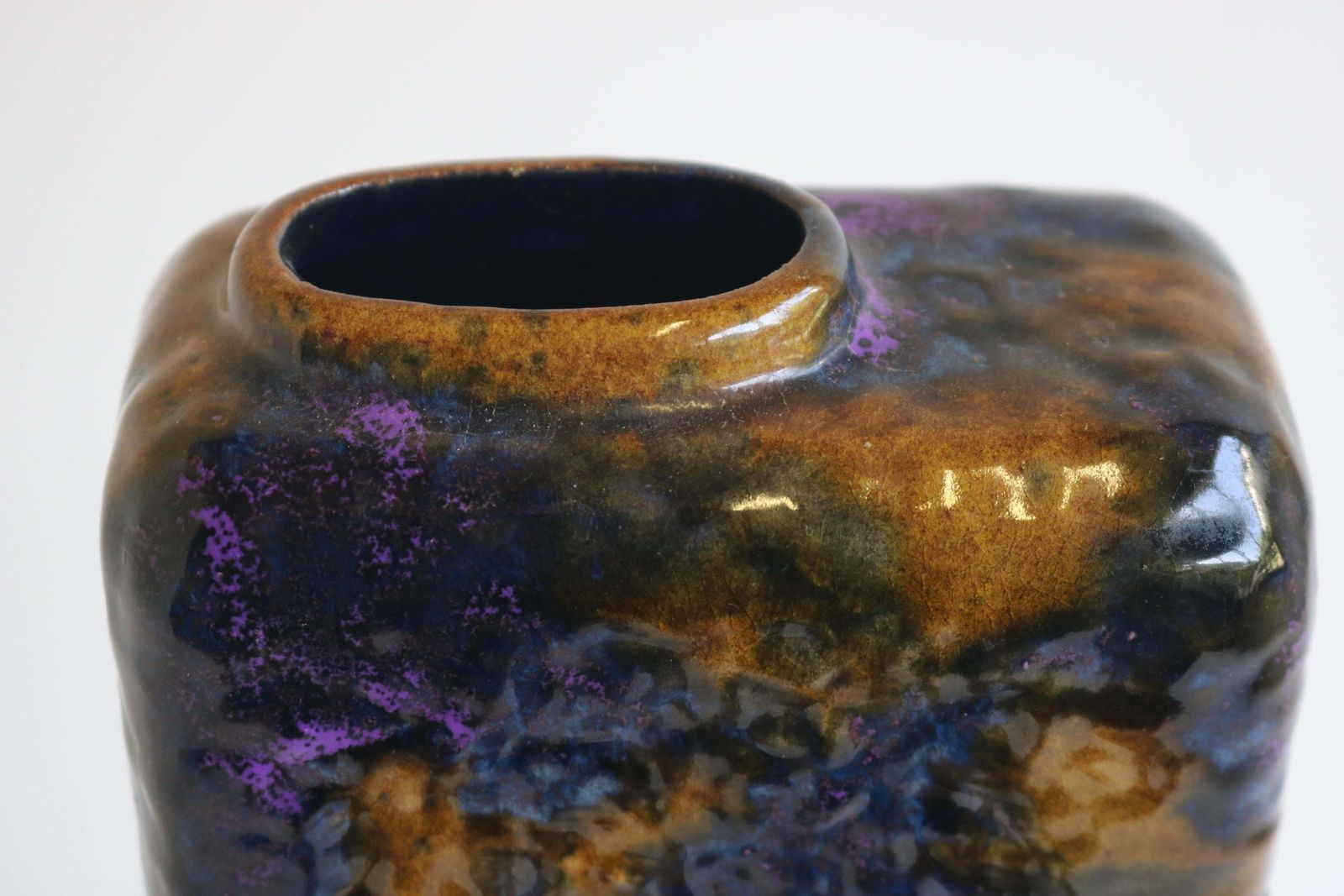 photo for sale Rare Fat Lava Chimney Vase By Marei Keramik 1970 Art Pottery West Germany Design