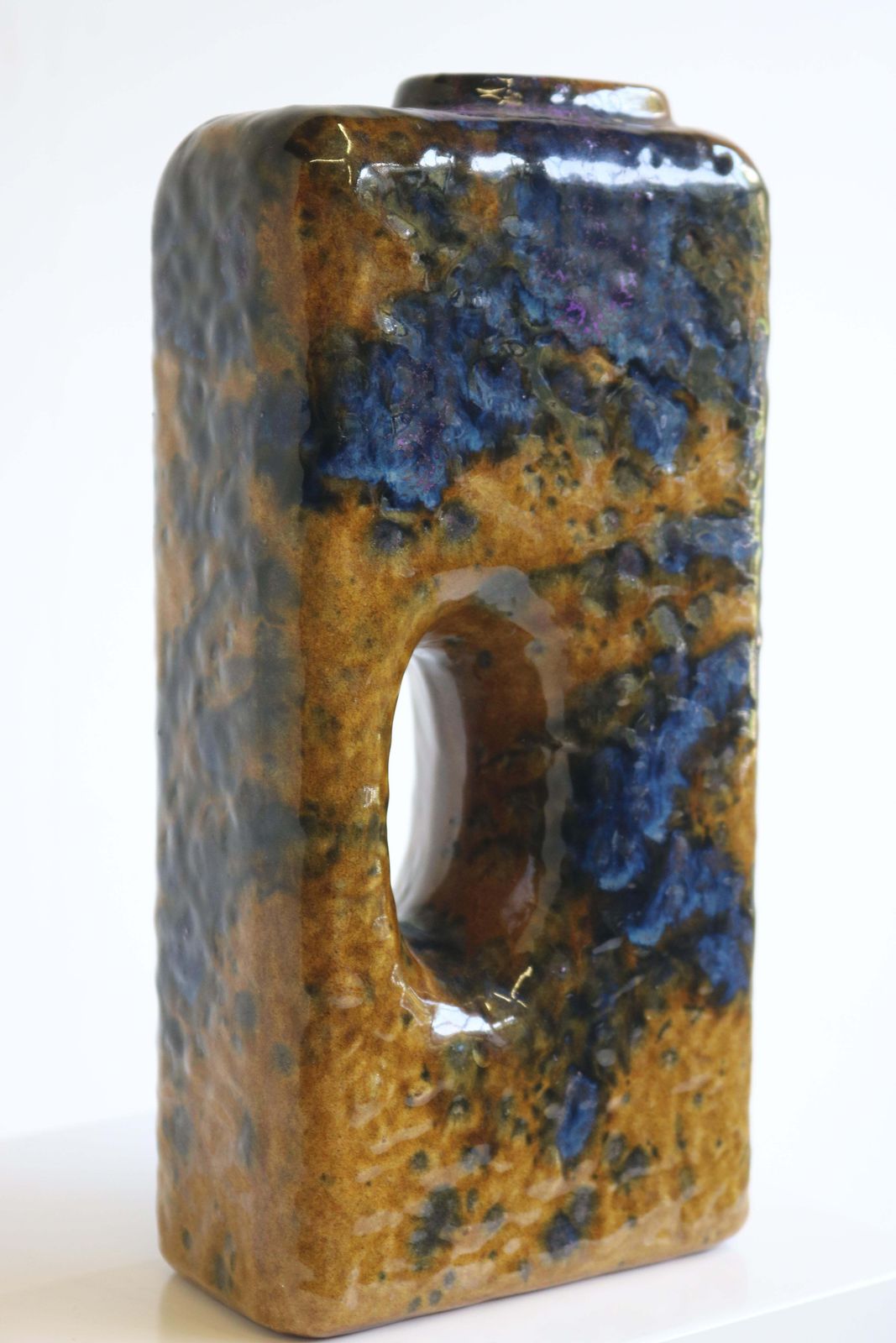 photo vinterior Rare Fat Lava Chimney Vase By Marei Keramik 1970 Art Pottery West Germany Design