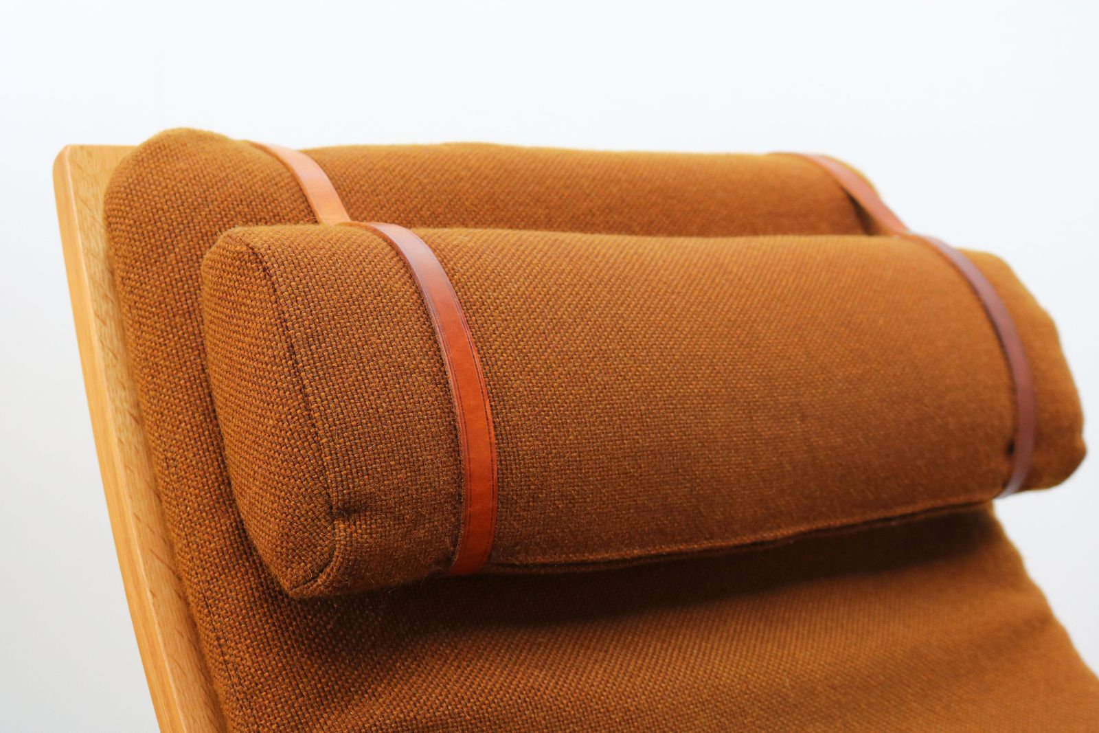 Rare Pair Of Model 2254 Lounge Chairs By Børge Mogensen With Ottomans 1950s Wool photo vinterior