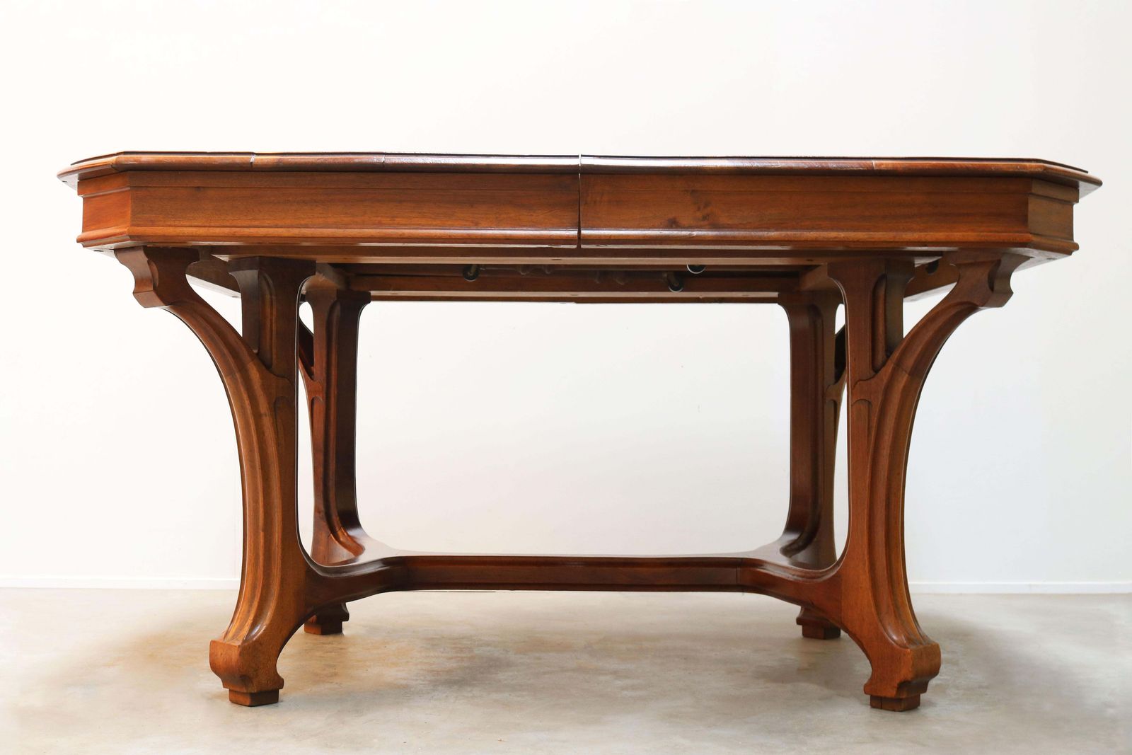 Antique French Art Nouveau Dining Room Set By Eugène Vallin 1903 Table Chairs photo vinterior
