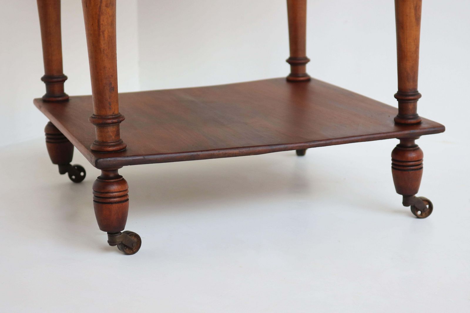 Furniture Antique Night Stand / Bedside Table 19th Century Fruitwood & Carrara Marble Top photo