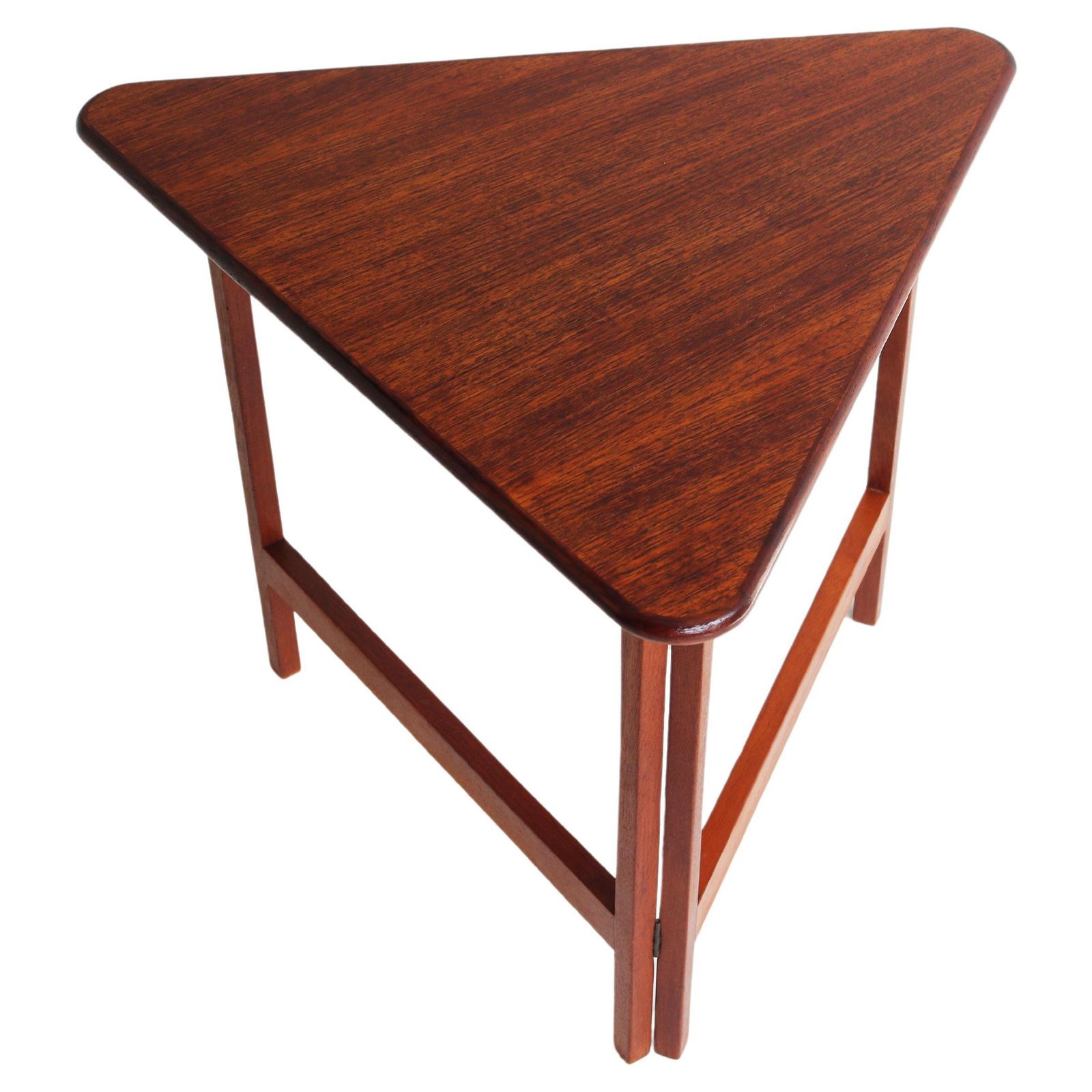 Danish Foldable Side Table In Teak Designed By Illum Wikkelsø For Cfc Silkeborg