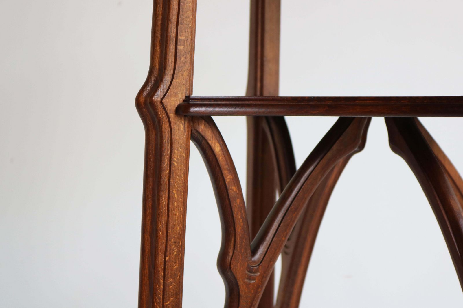 Art Nouveau Voetstuk Door Emile Gallé, Ca. 1890 – Frans Antiek Ingelegde Tafel photo 14406.0
