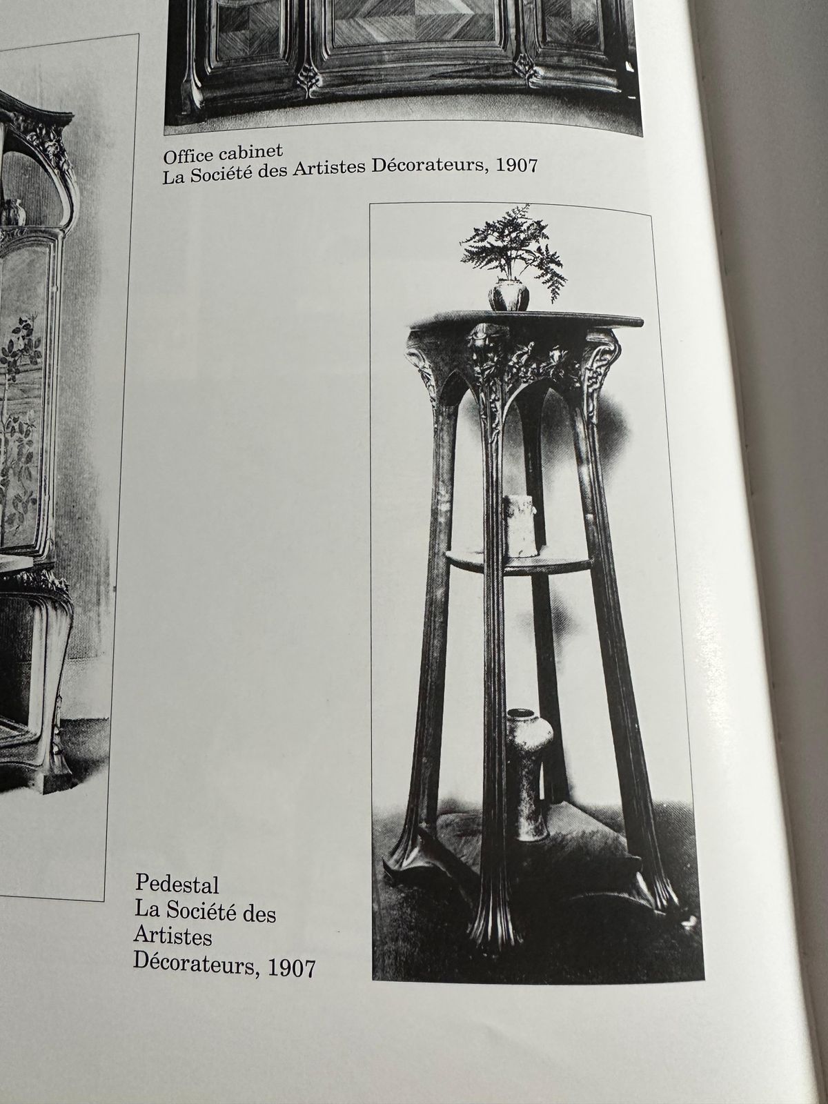 photo for sale Pair Of Art Nouveau Plant Stands / Pedestals By Louis Majorelle 1907 France #2