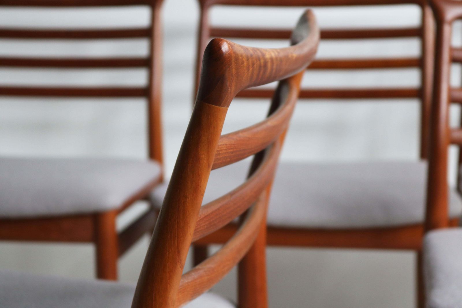 3918.0 Set Of Six Danish Design Dining Chairs By Erling Torvits 1960 Teak Mid Century photo