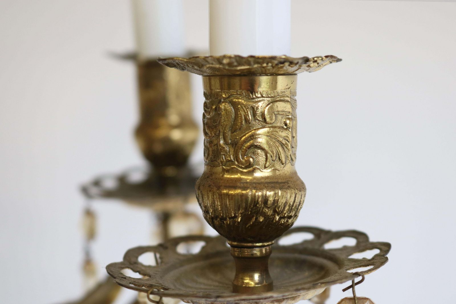 Antique French 19th Century Victorian Oil Lamp Chandelier Brass Opaline Hanging photo vintage