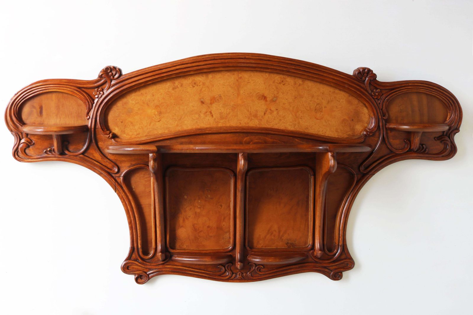 Rare Art Nouveau Wall Shelf By Eugene Gaillard France 1900 Jugendstil Walnut photo buy