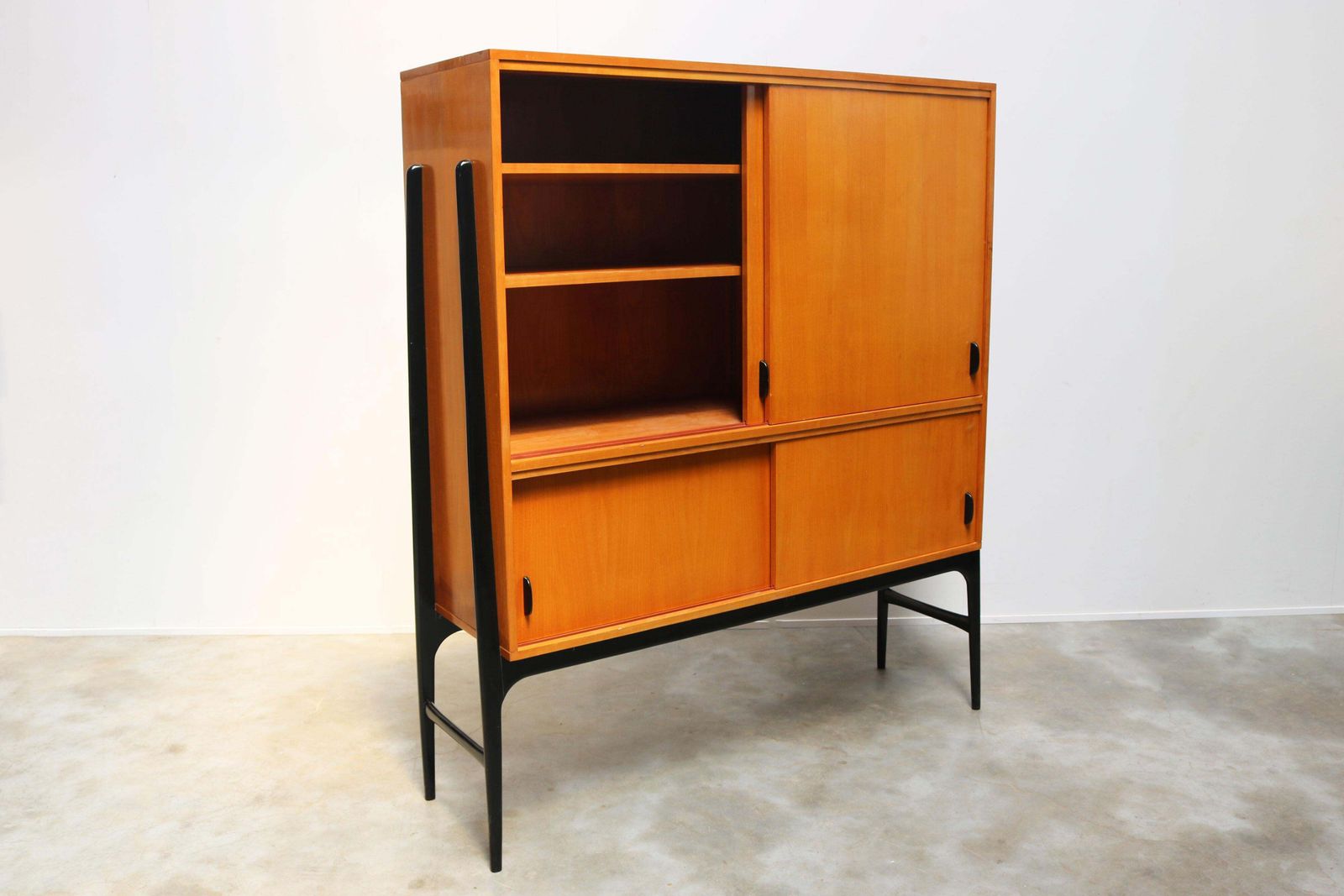 photo for sale Zeldzame Belgische Mid Century Design Highboard Van Alfred Hendrickx Voor Belform, 1958