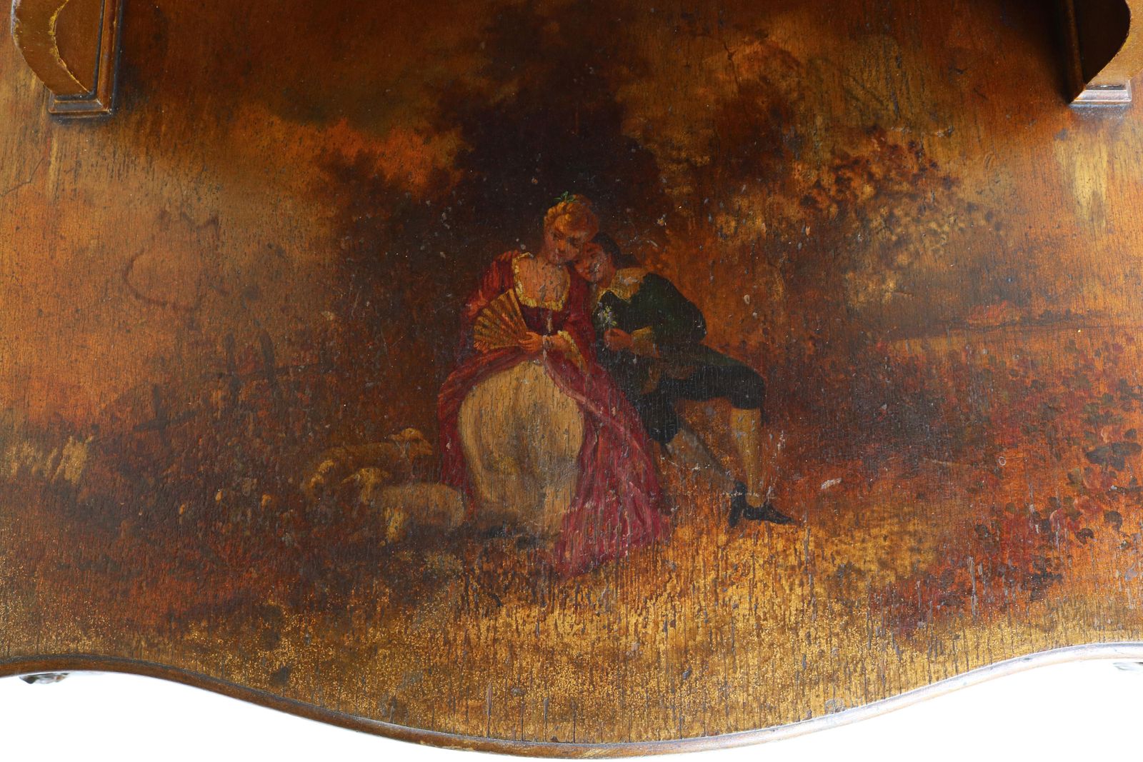 5112.0 Italiaanse Renaissance Kaptafel 19e Eeuw Handgeschilderd Door Müller Morten photo