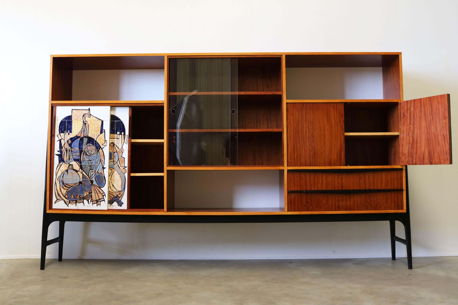 10654.0 Rare Cabinet / Highboard By Alfred Hendrickx For Bruxelles Expo 1958 Belform photo