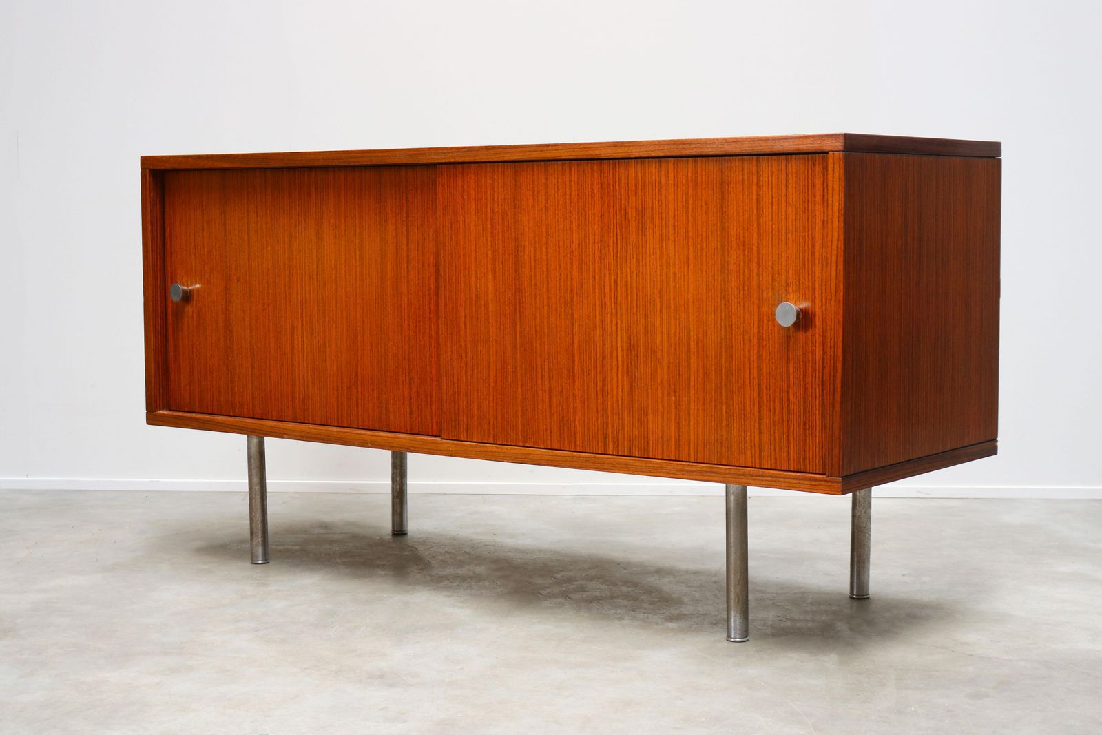 photo furniture Design Sideboard / Credenza By Alfred Hendrickx For Belform Chrome Minimalist